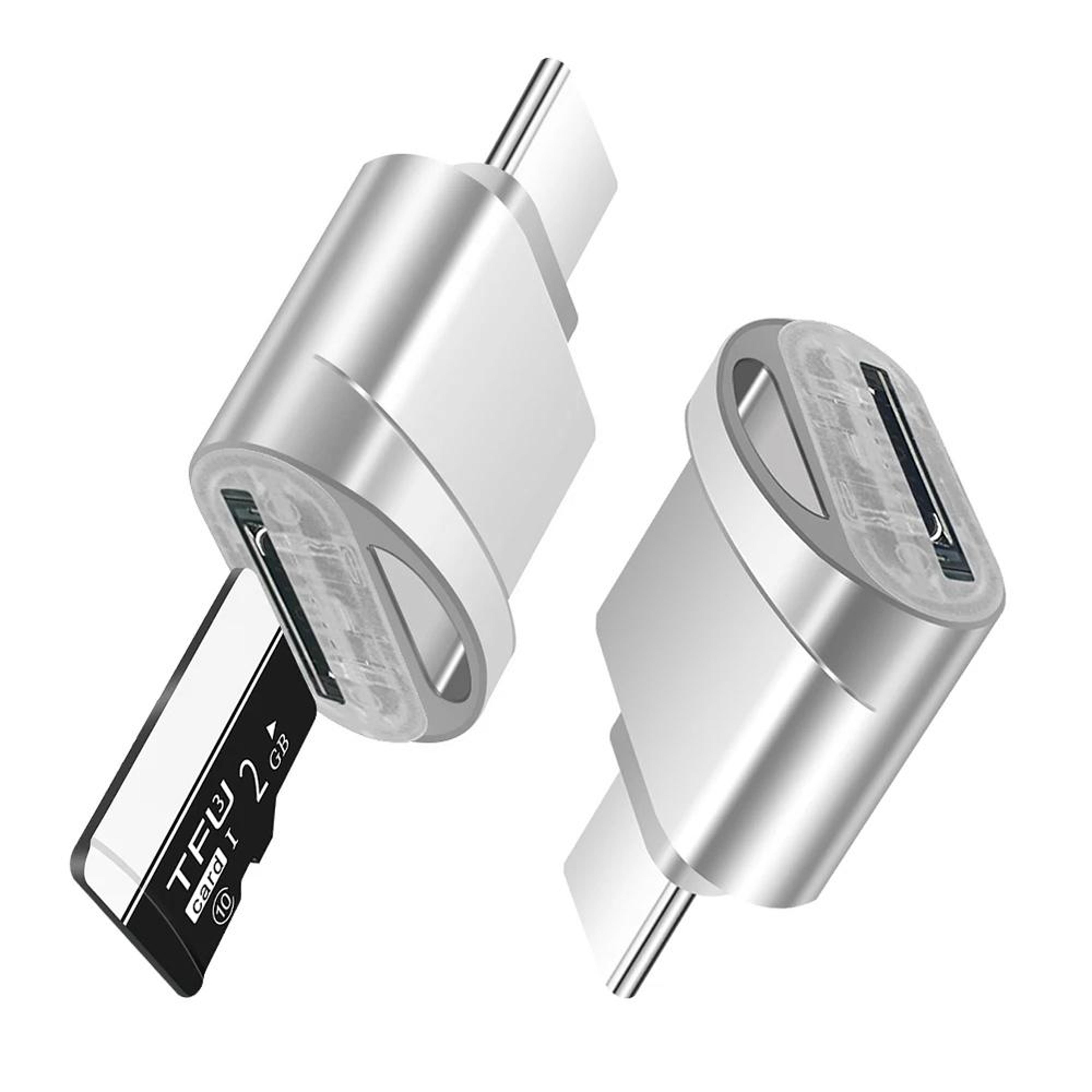 usb c micro sd card reader otg adapter compact type c memory card reader