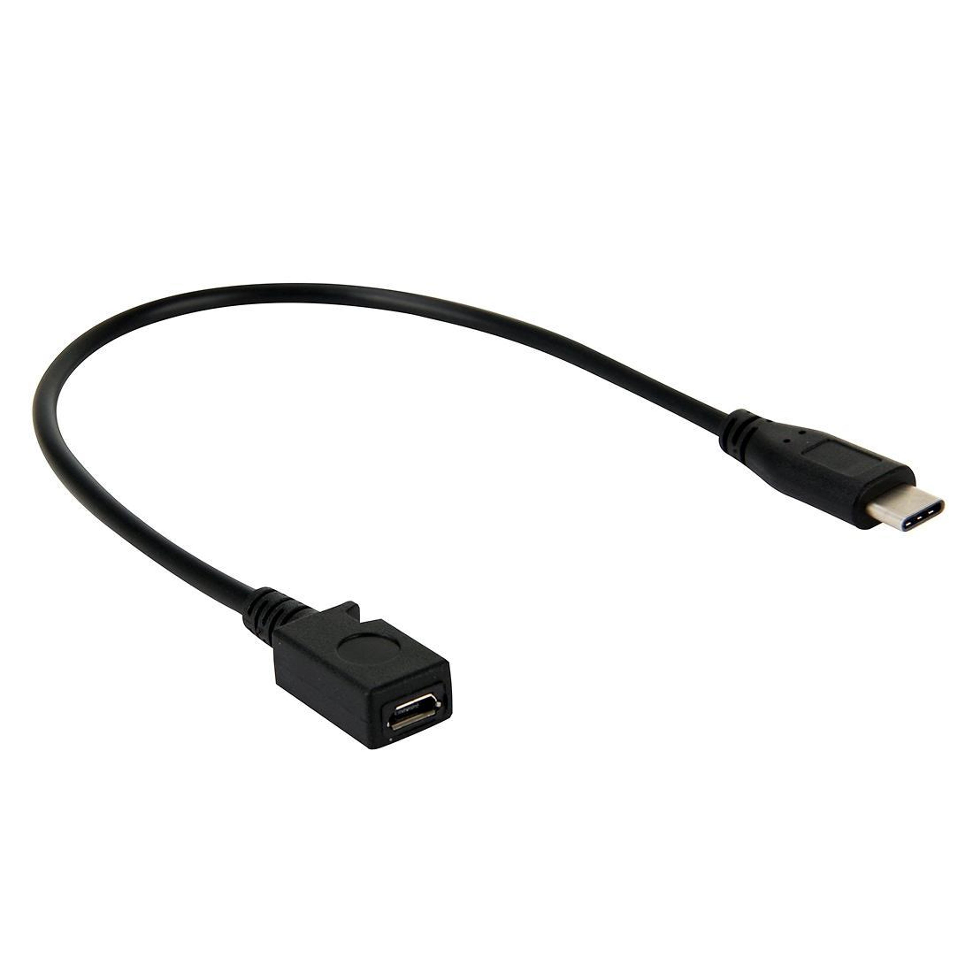 usb-c to micro usb adapter cable 29cm fast data transfer 5gbps charging converter
