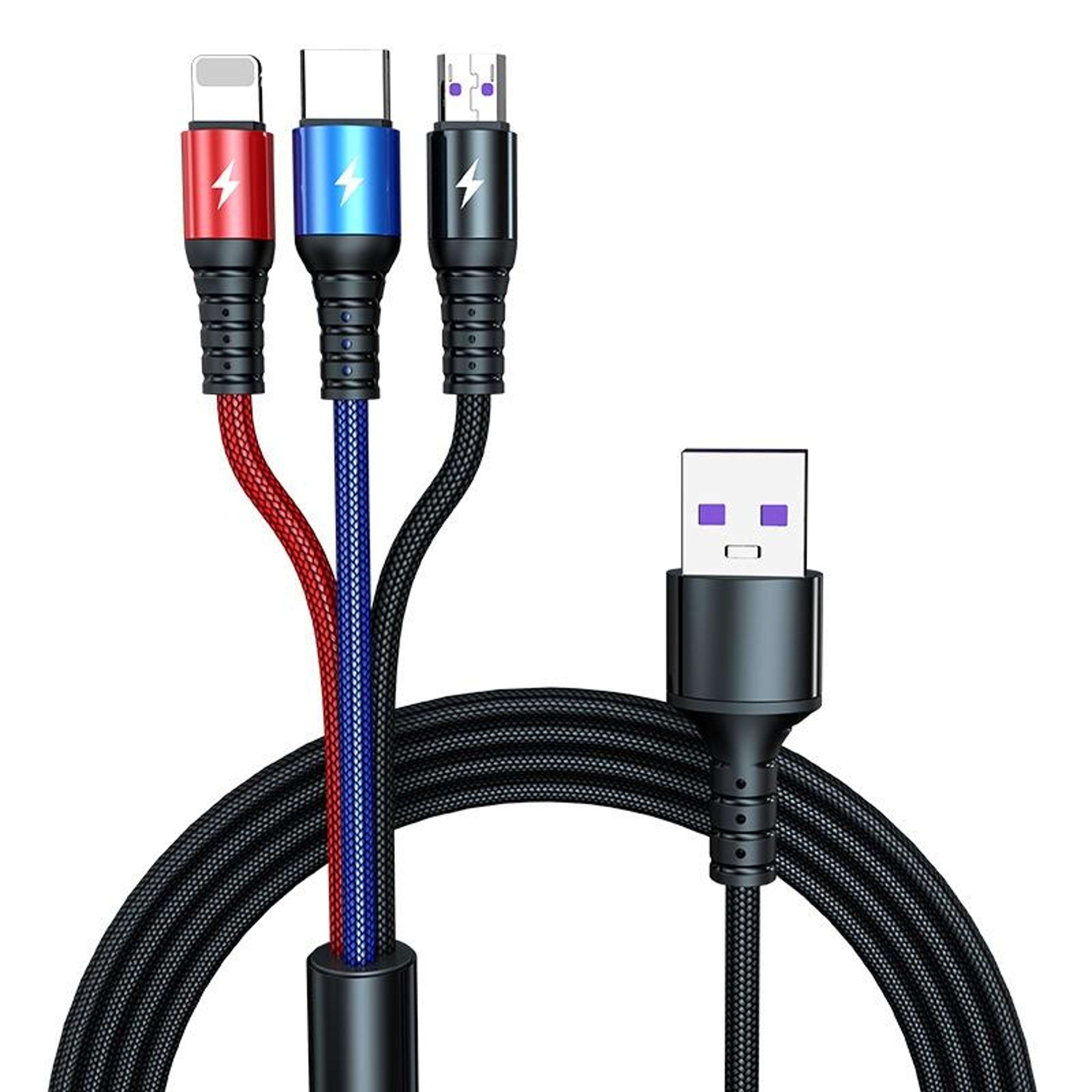 universal fast charging usb cable usb c, micro usb