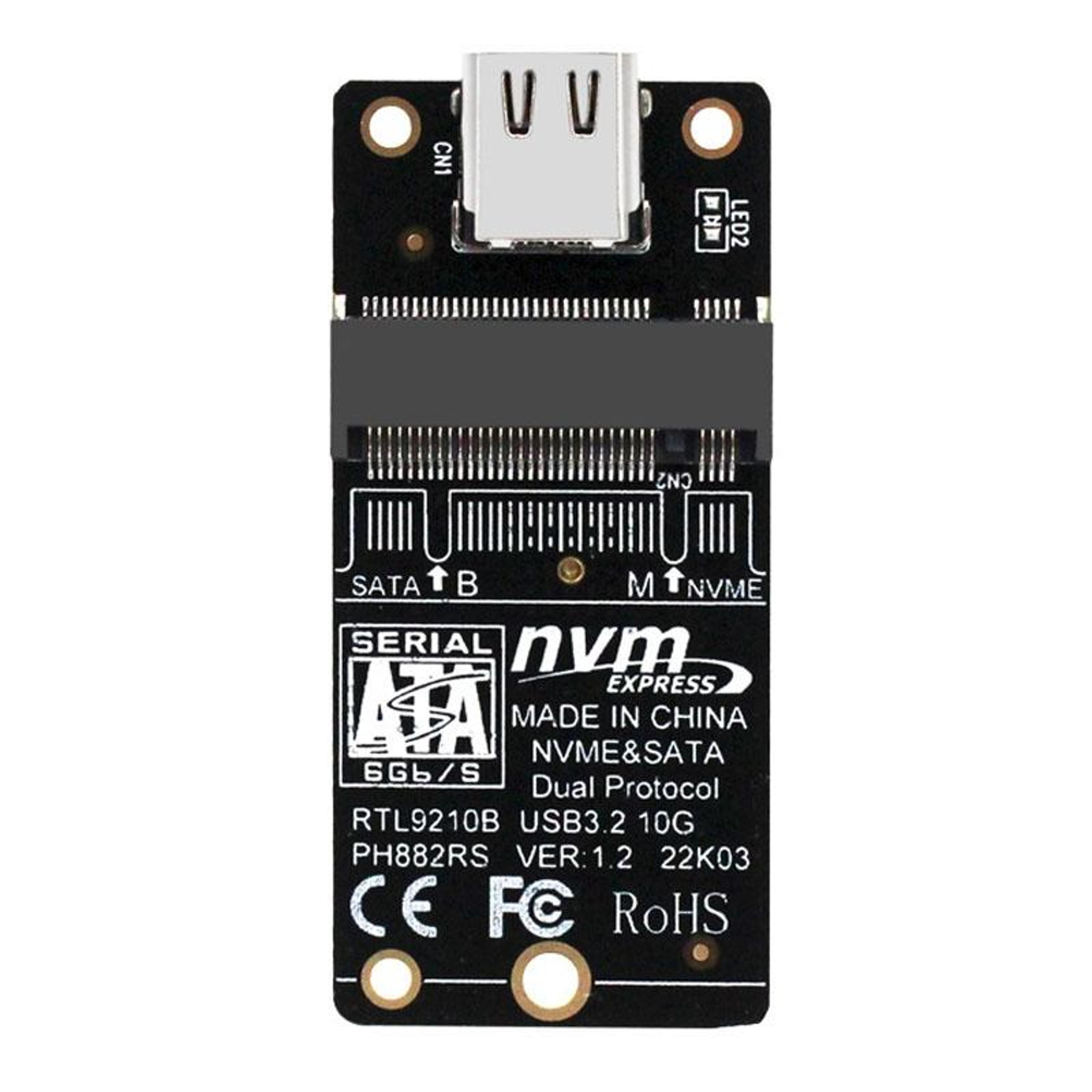 rtl9210b 10gbps m.2 nvme ssd enclosure adapter usb-c external drive converter