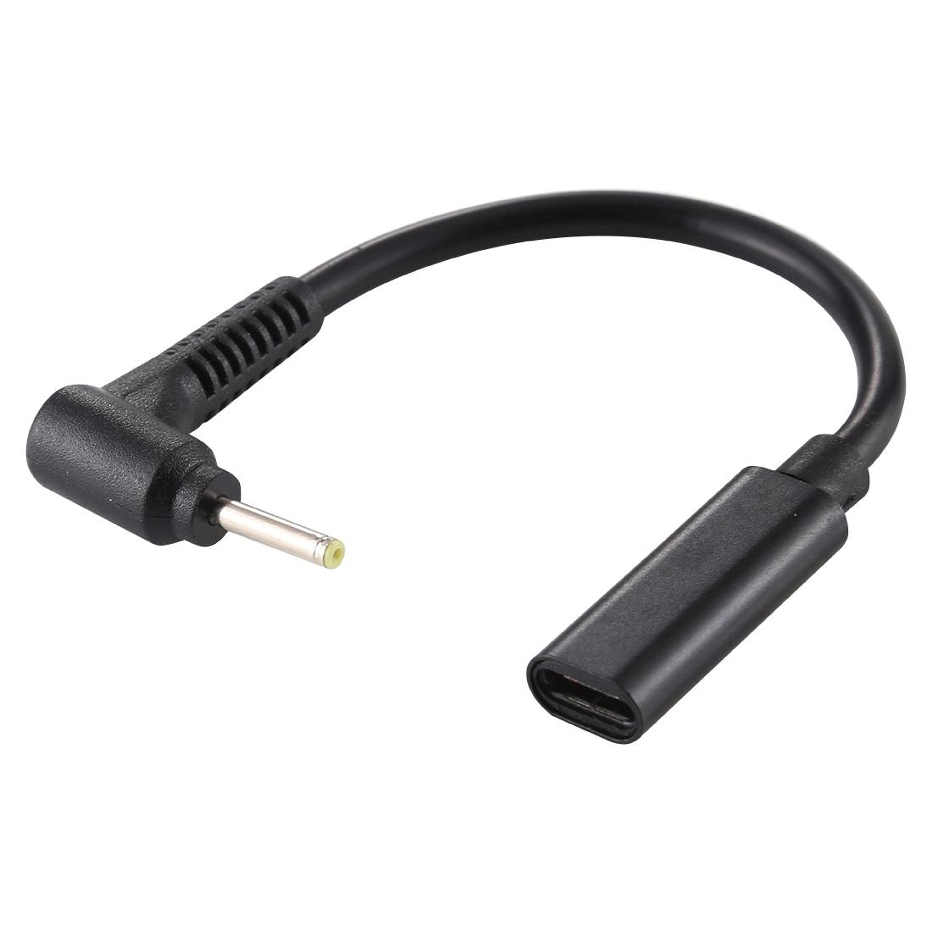 2.5x0.7mm dc to usb-c charging adapter cable for laptops, tablets & usb-c devices