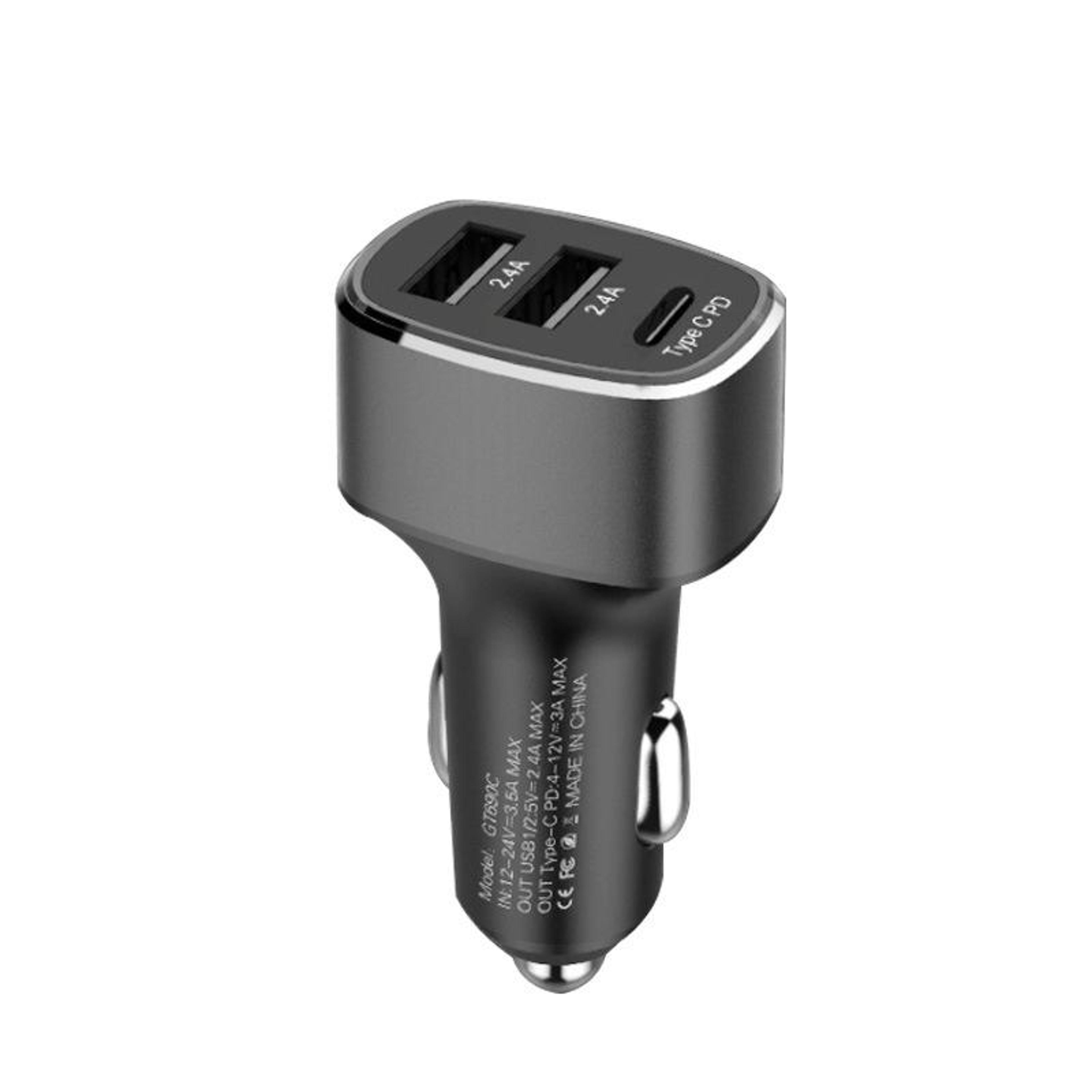 qiakey premium dual usb & usb c car charger with fast pd charging