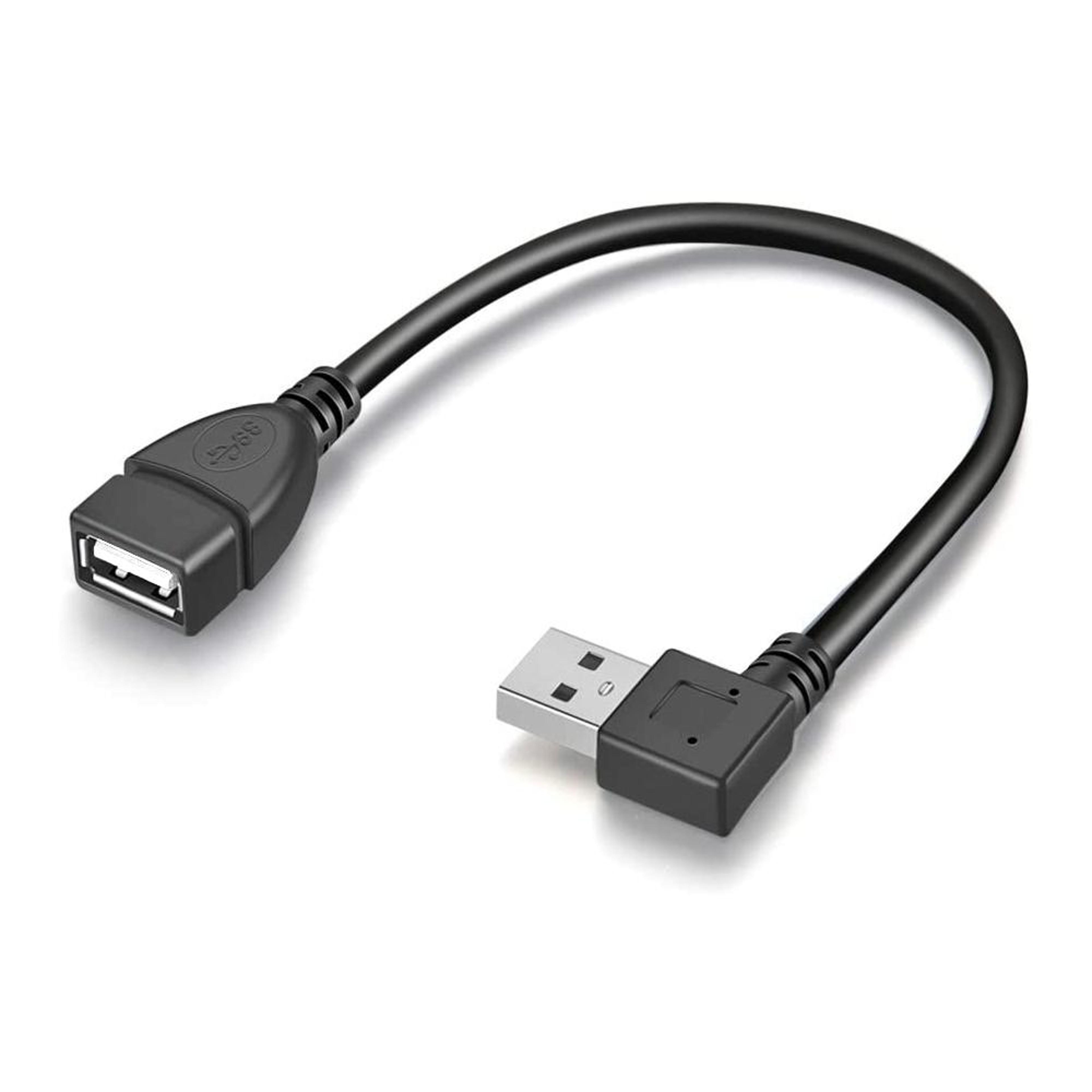 right angle usb 2.0 extension adapter cable 25cm usb a male to female