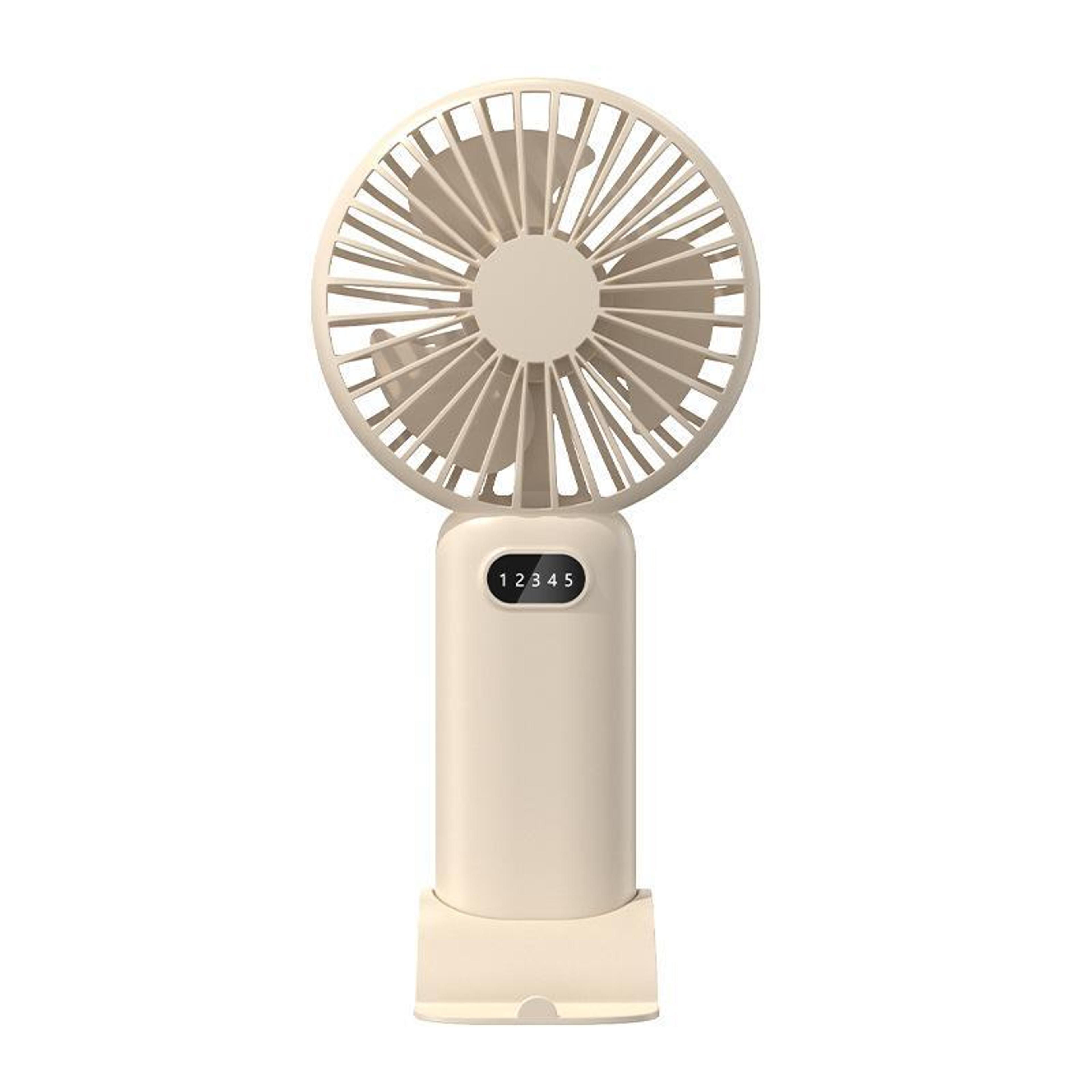 portable usb rechargeable handheld & mini desk fan with stand