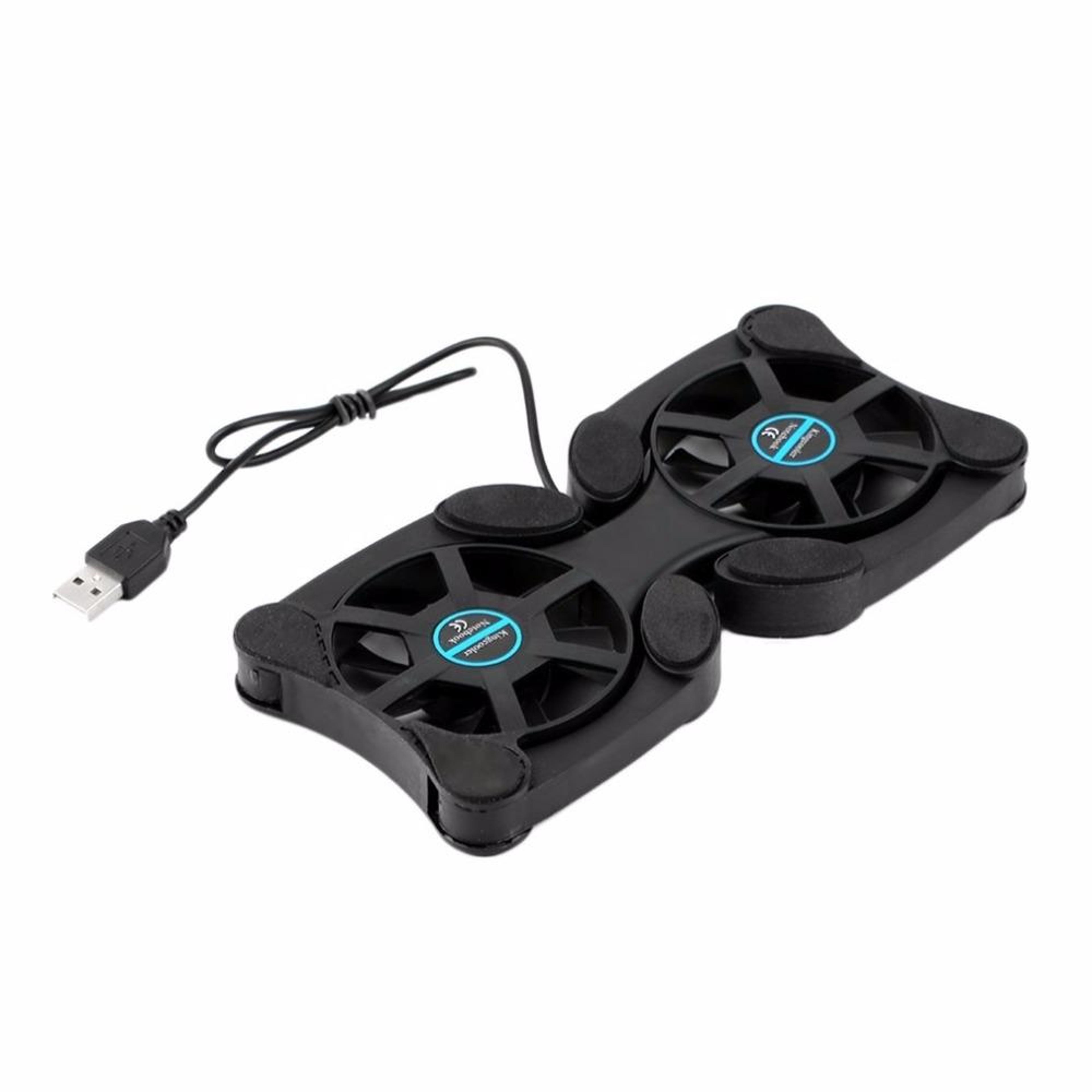 portable folding usb laptop cooling pad with dual mini fans quiet usb laptop cooling pad
