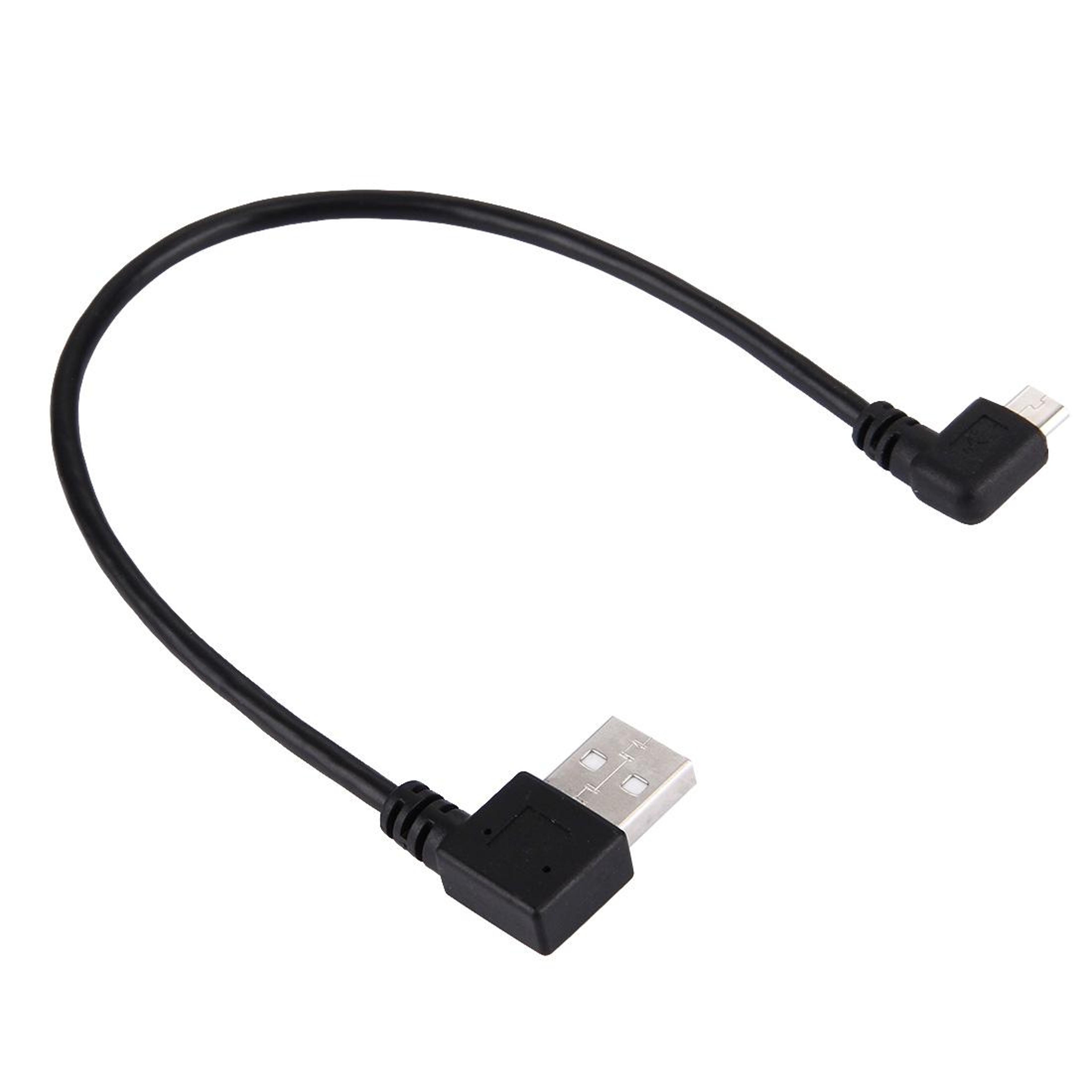 20cm 90 degree micro usb charging & data sync cable right angle usb 2.0 connector