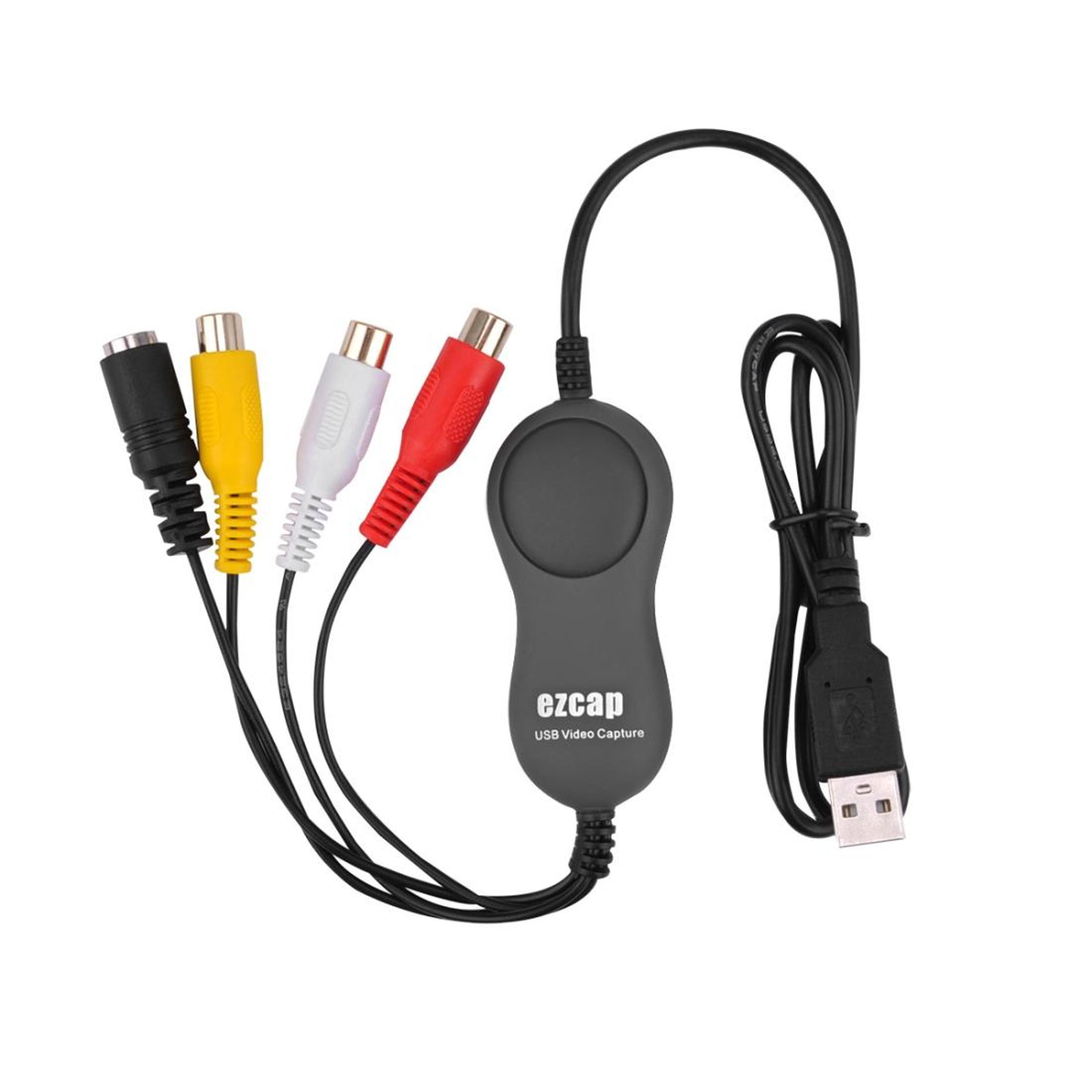ezcap usb video capture card vhs to digital converter with mpeg-2 recording pal/ntsc