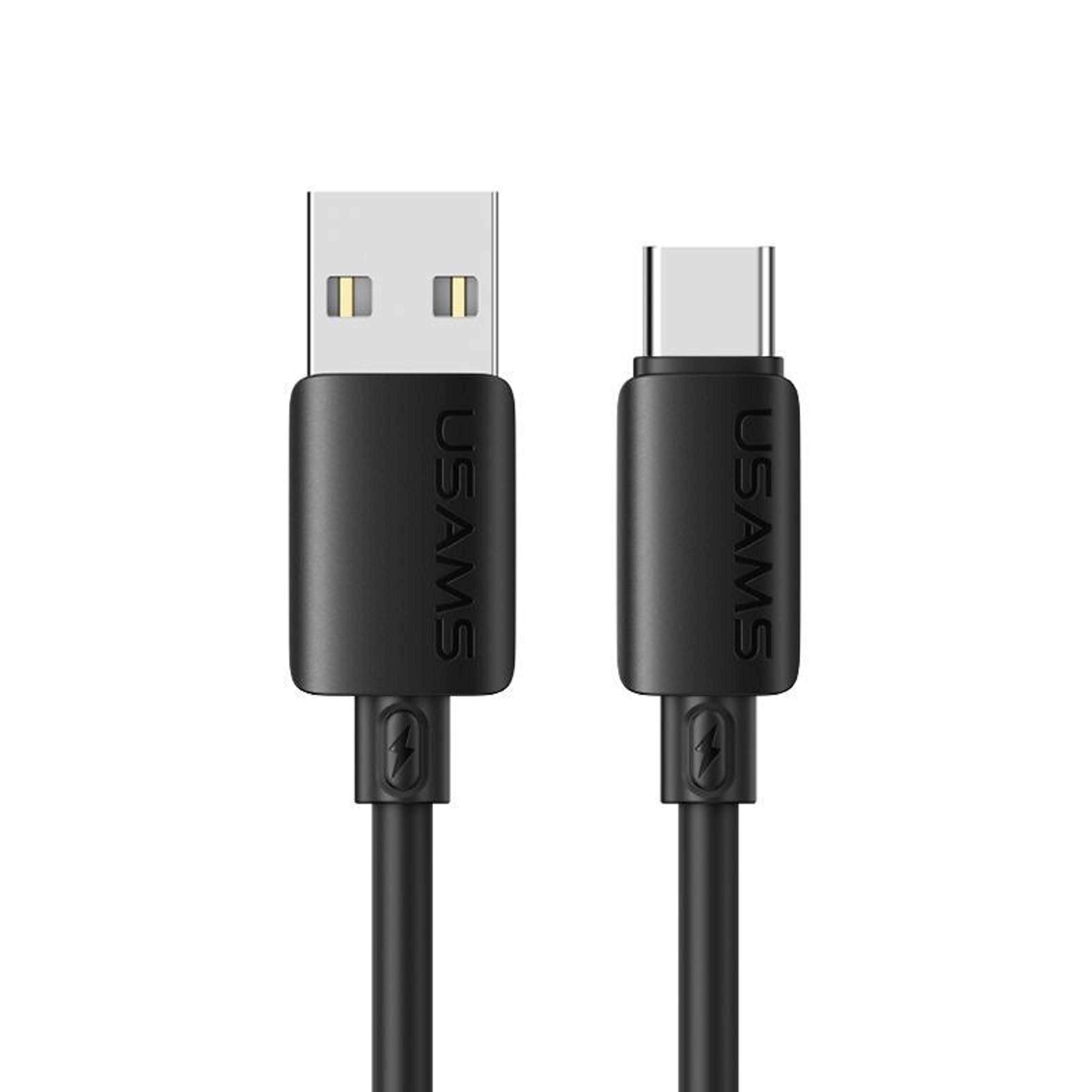 usams u98 silicone usb-c fast charging cable 3a 18w data sync cord 1m
