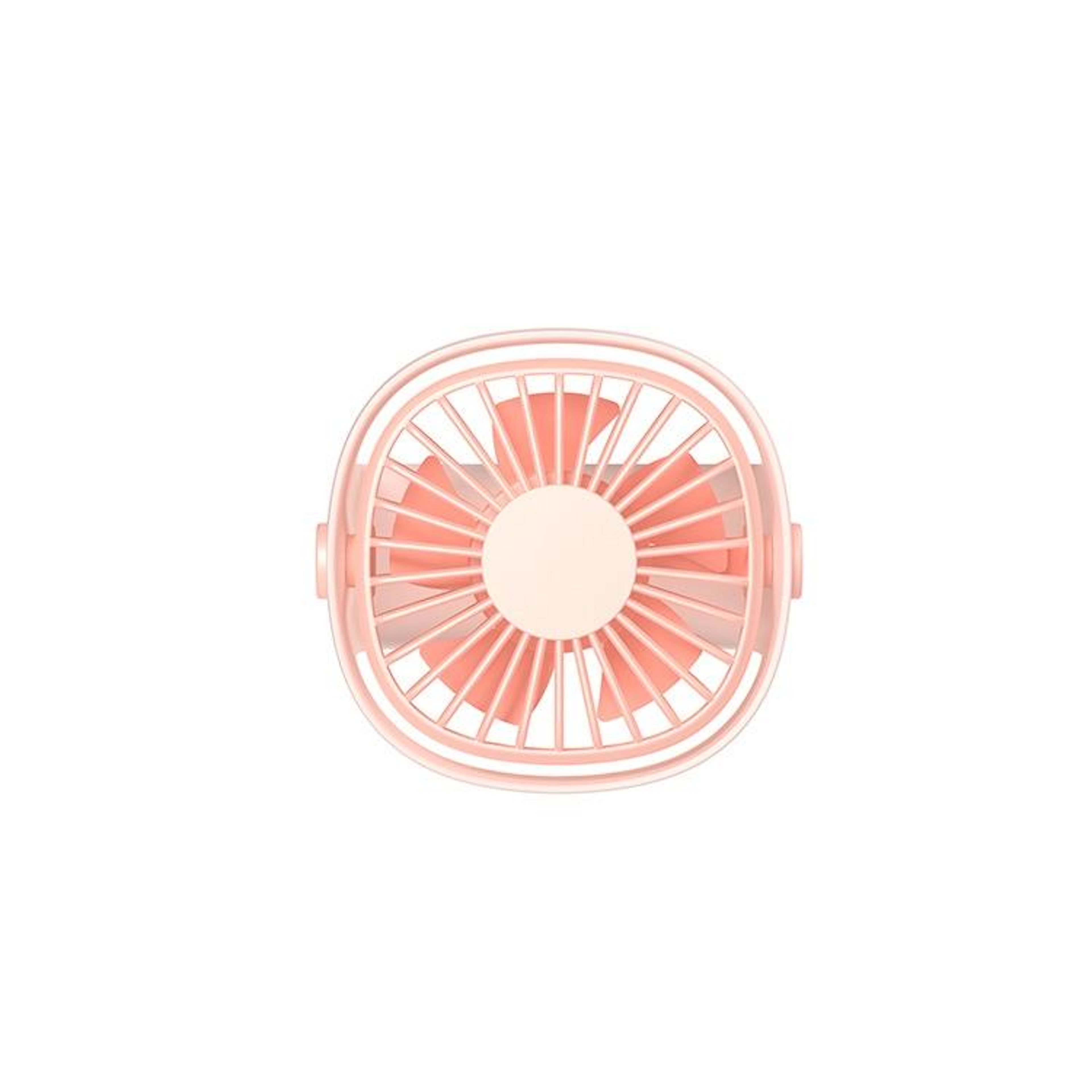 portable usb mini fan for desk & travel quiet handheld rechargeable cooling fan pink