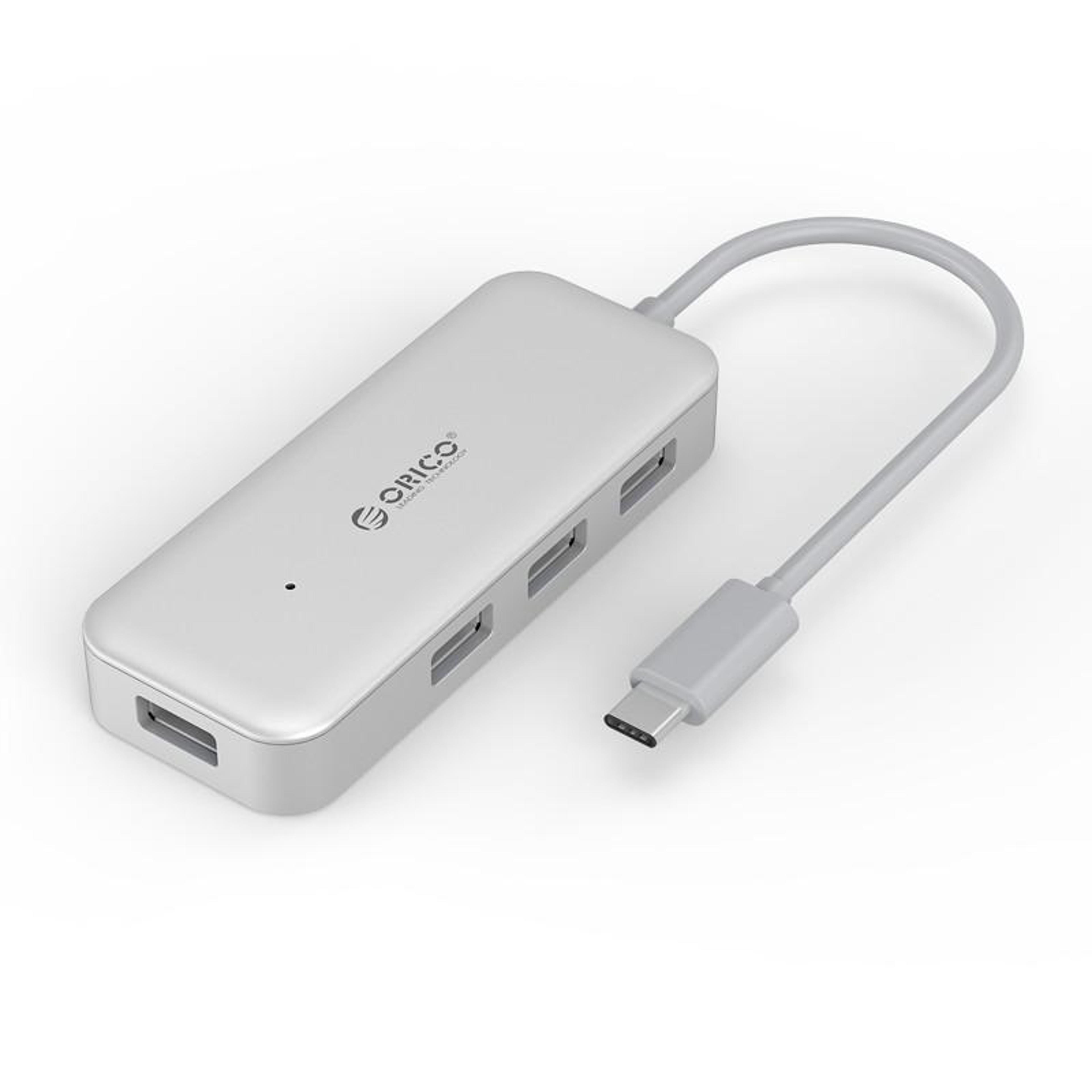 usb c hub 4 port usb 3.0 expansion hub with 5gbps high-speed data transfer