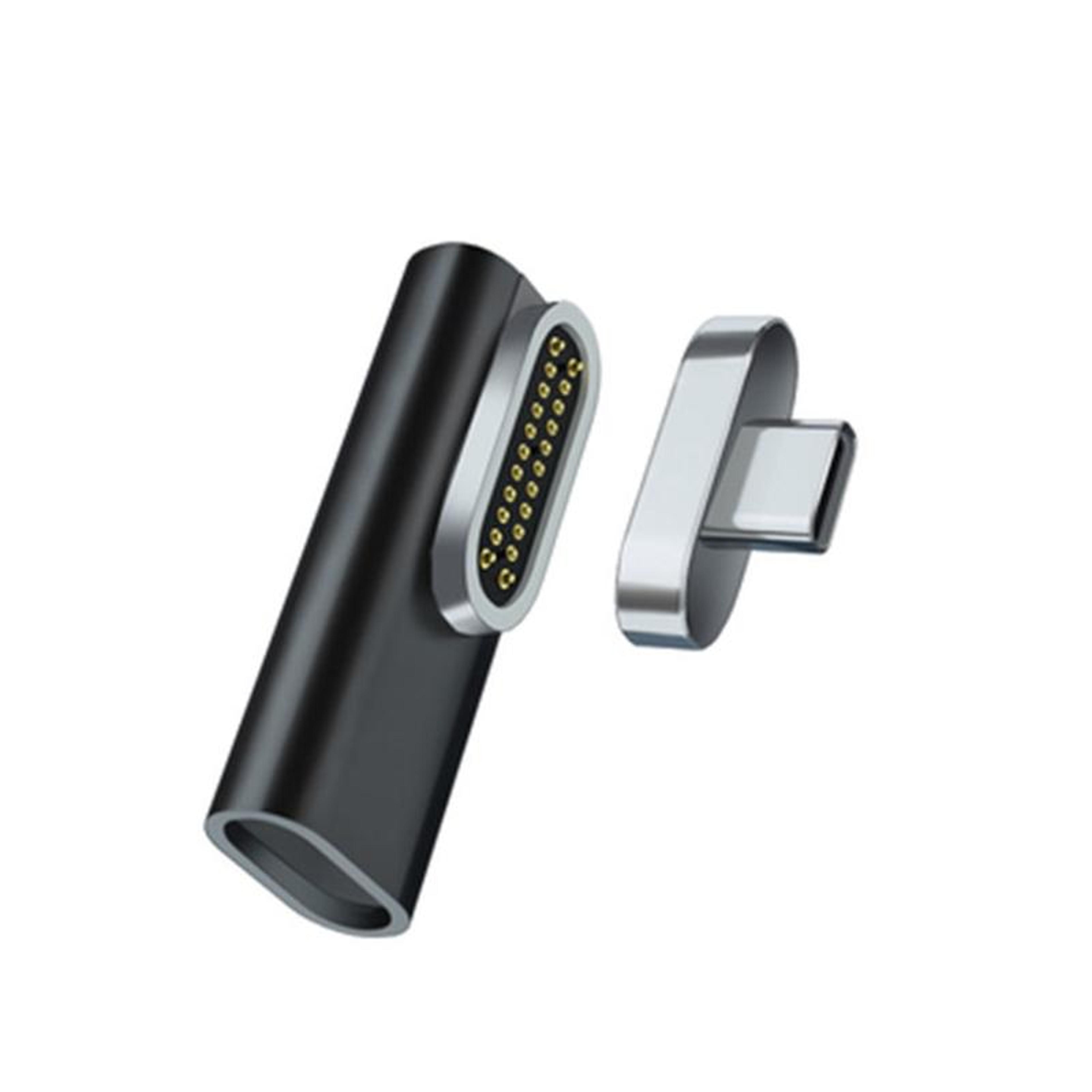 magnetic usb-c adapter 100w fast charging right angle 4k video & 10gbps data converter