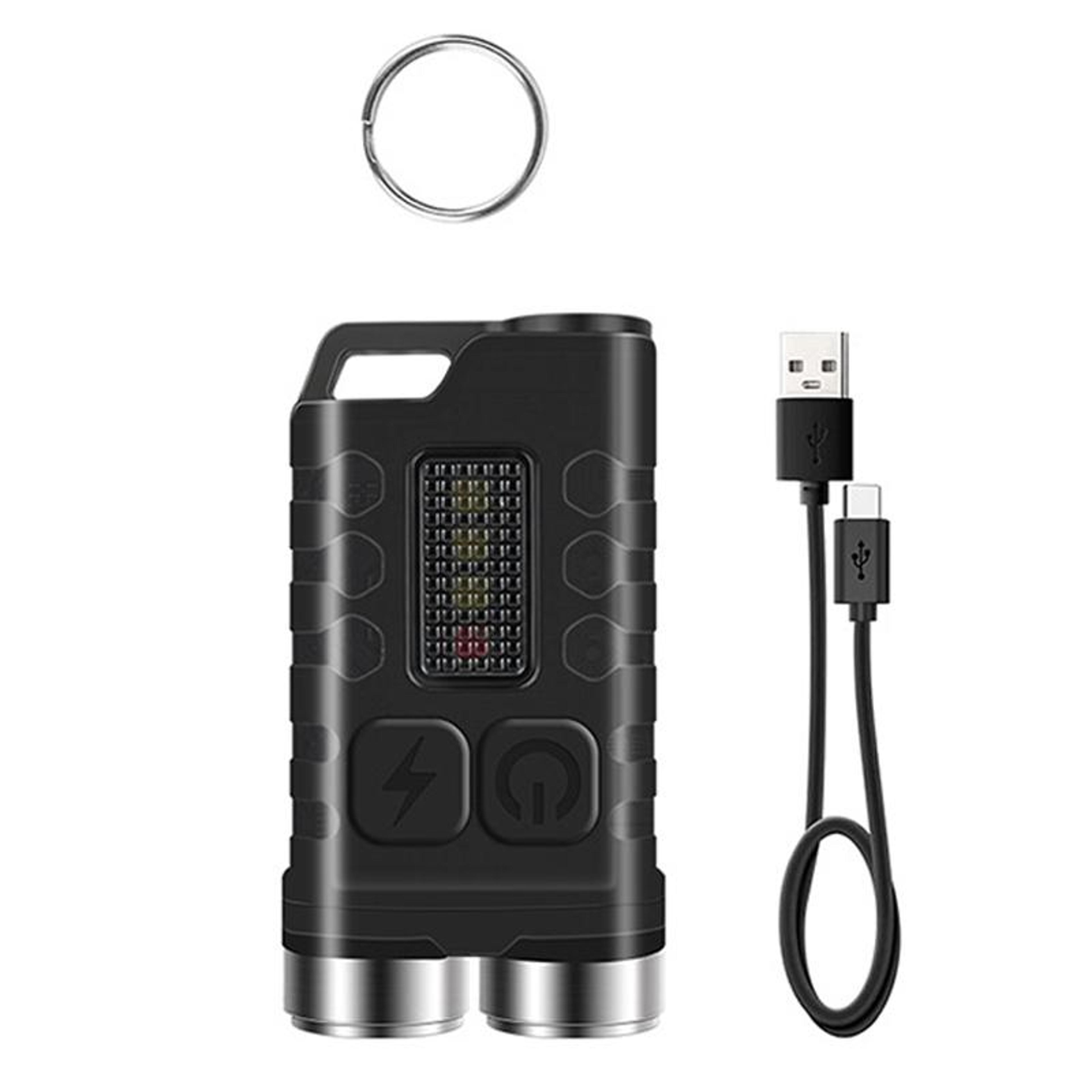lumiguard usb rechargeable mini keychain flashlight 900lm waterproof edc pocket torch