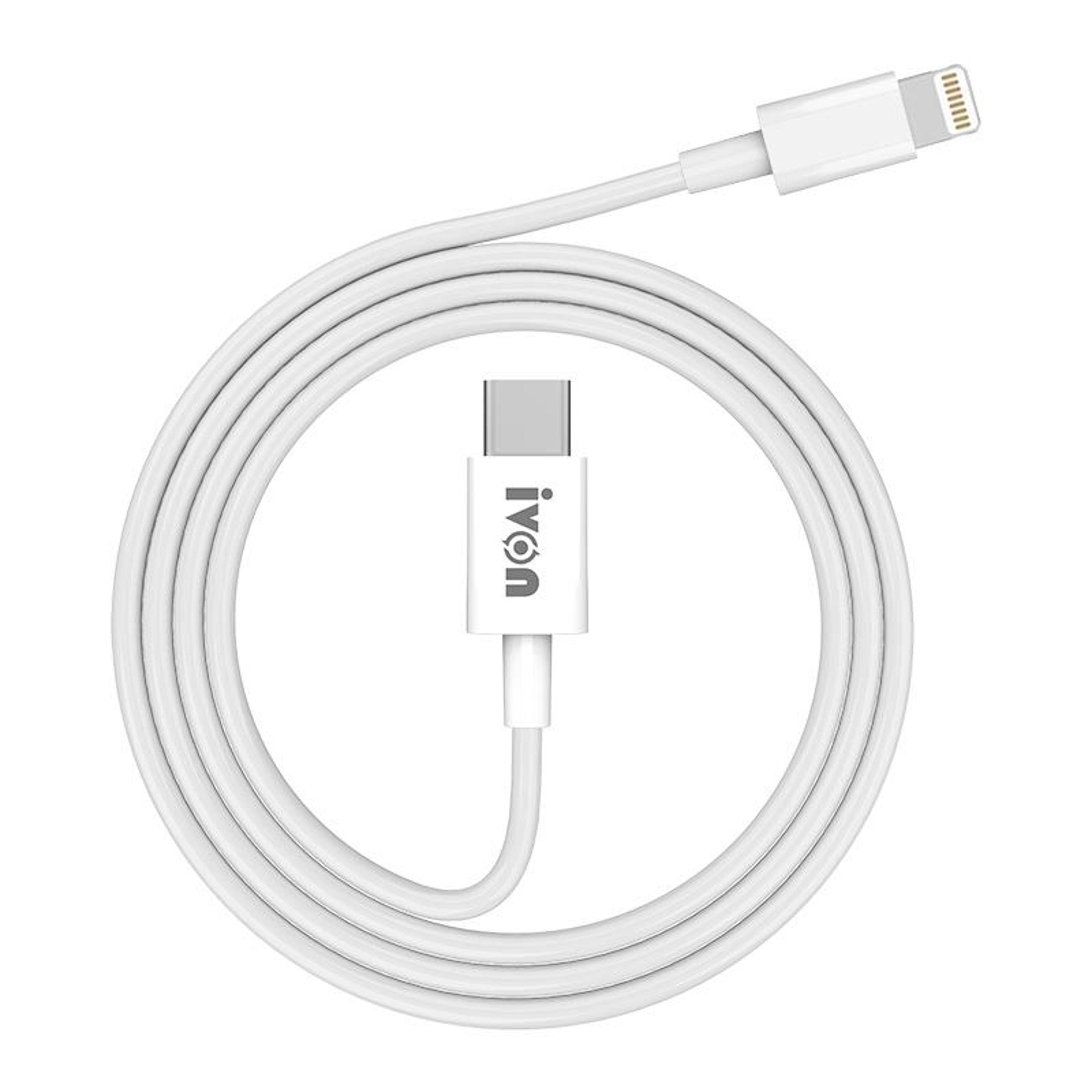 ivon 20w pd usb-c to lightning fast charging cable 1m – high-speed data sync & safe charging