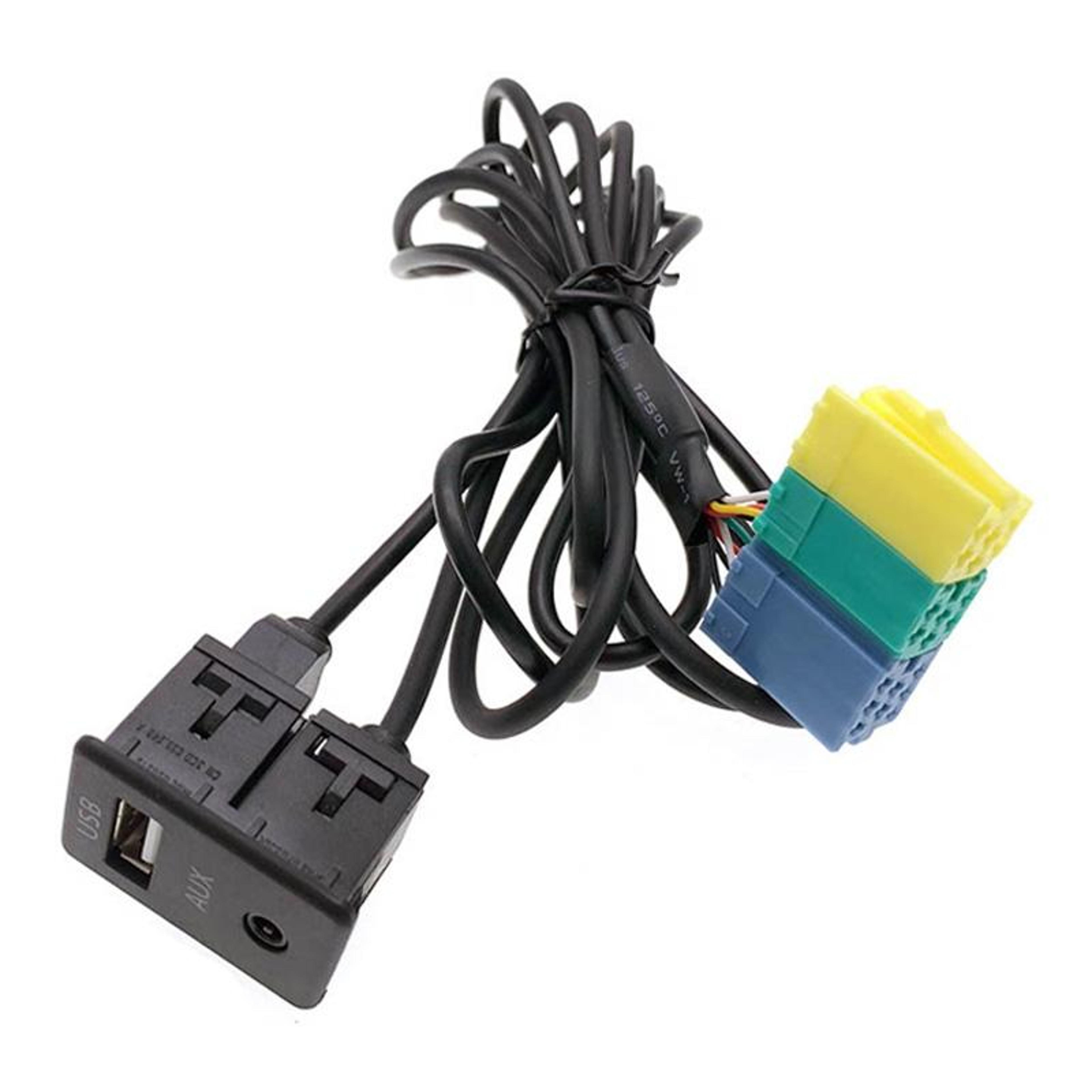 hyundai kia 20-pin aux & usb audio adapter cable for factory stereo integration