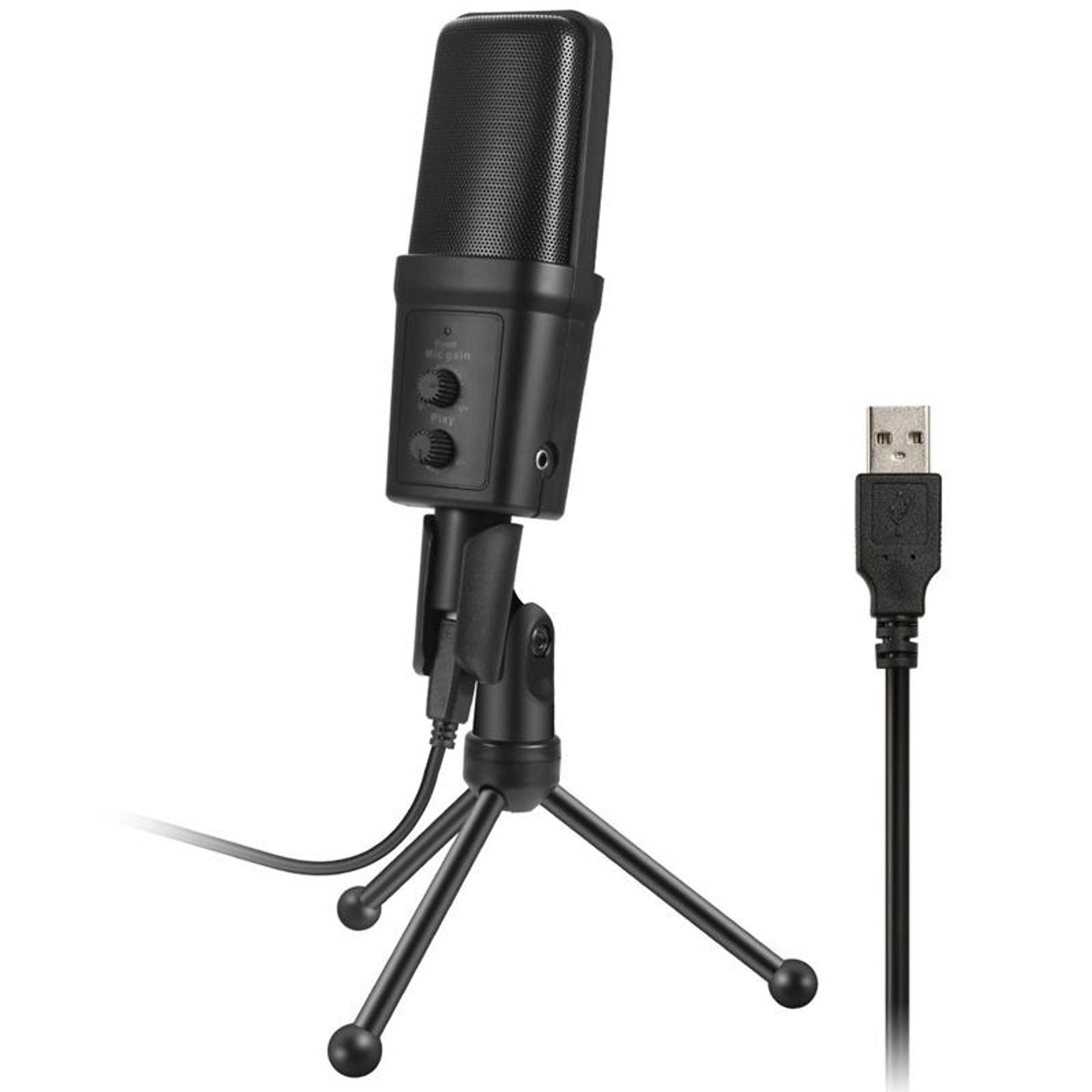 yanmai sf-970 usb condenser microphone with tripod stand for podcasting, streaming & recording