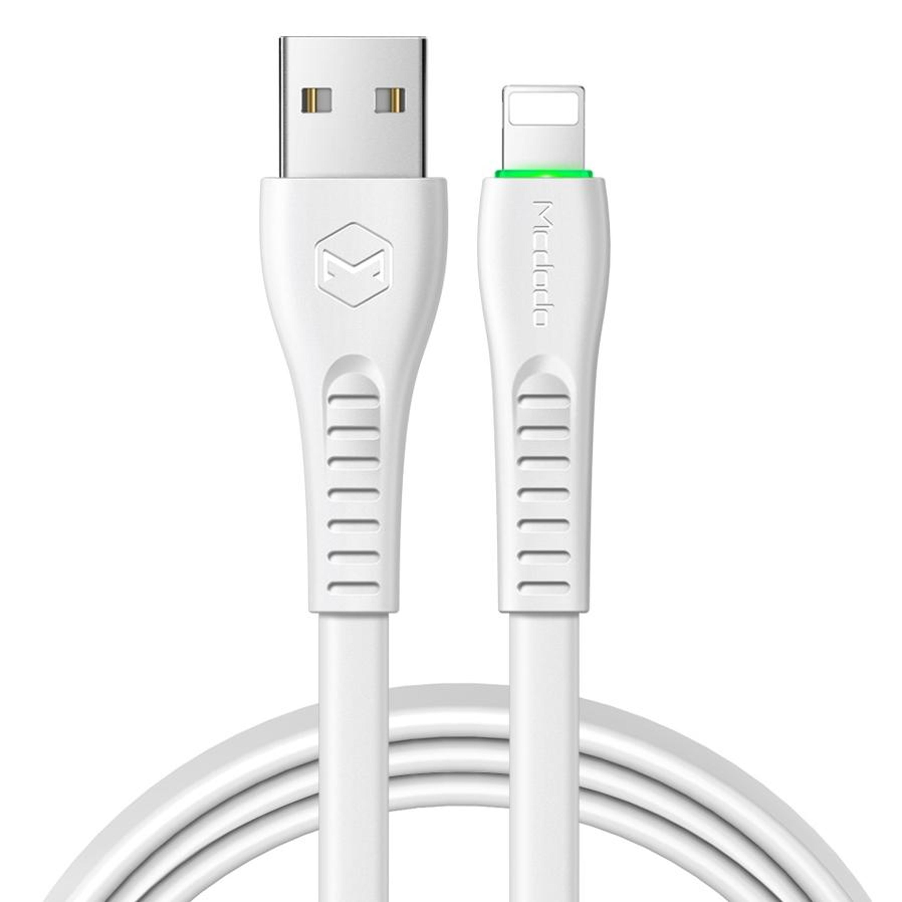 mcdodo flying fish 1.8m lightning charging cable with led light & fast data sync