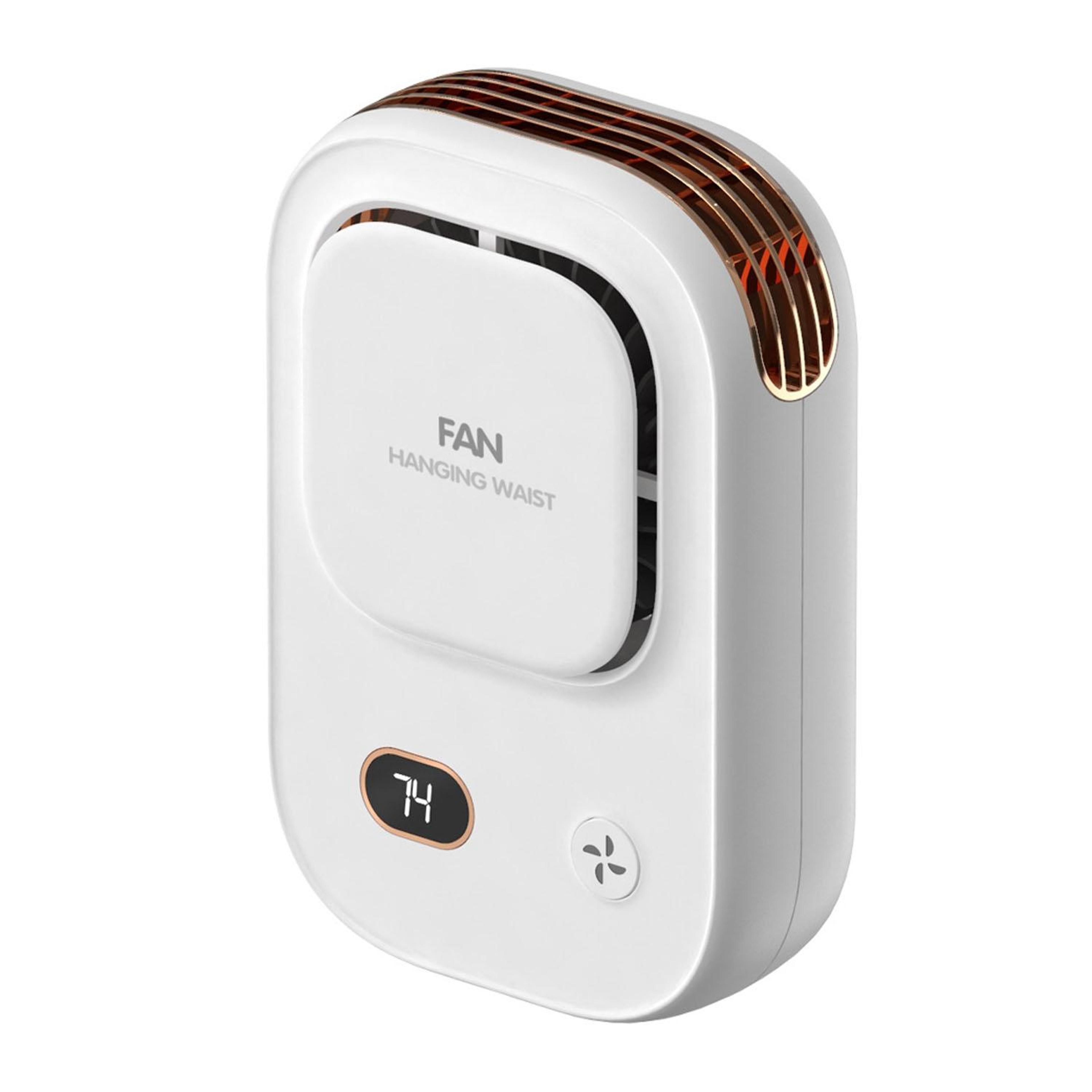 aerocool digital waist fan & bladeless neck fan with usb charging and led power display