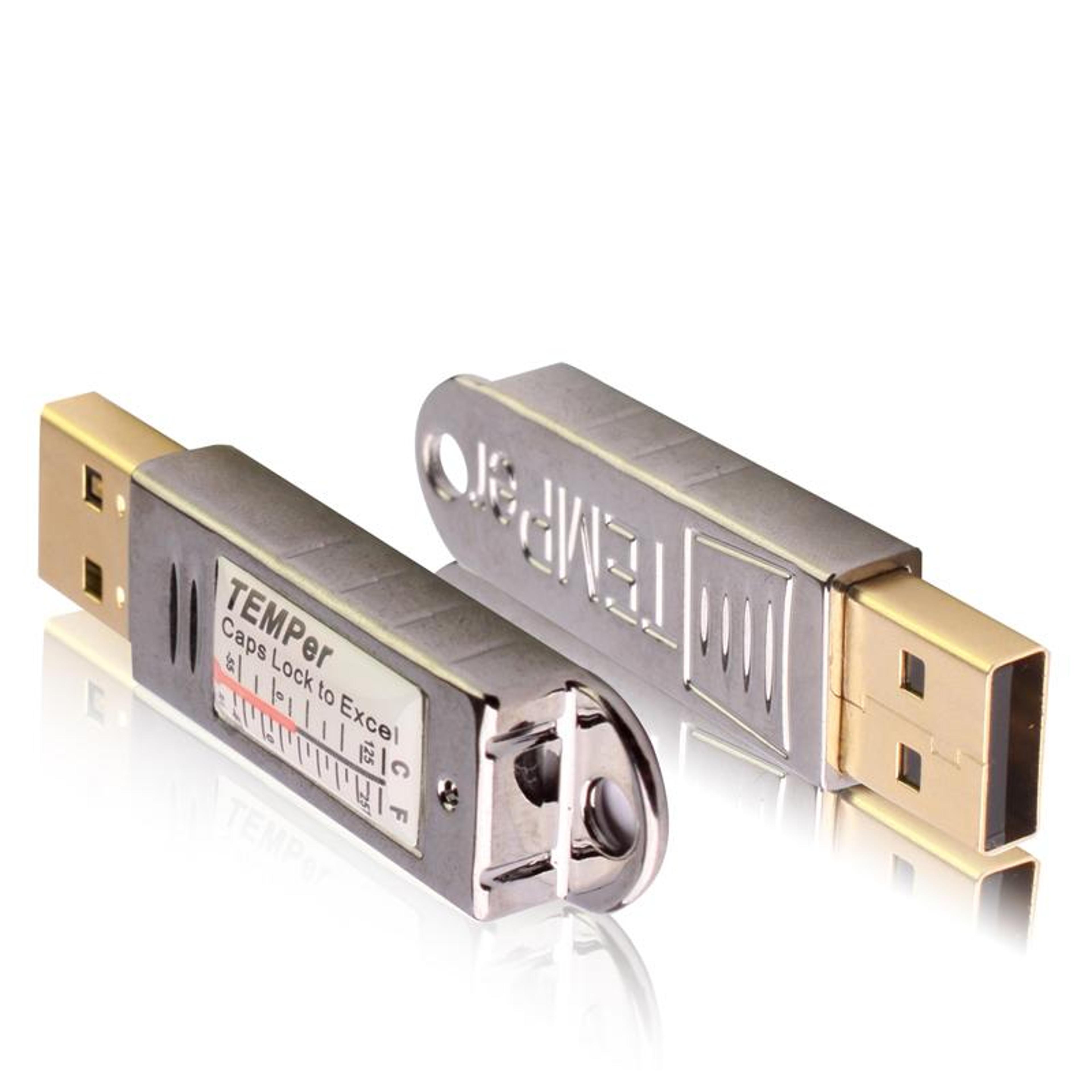 smart usb thermometer digital temperature sensor for pc monitoring & data logging