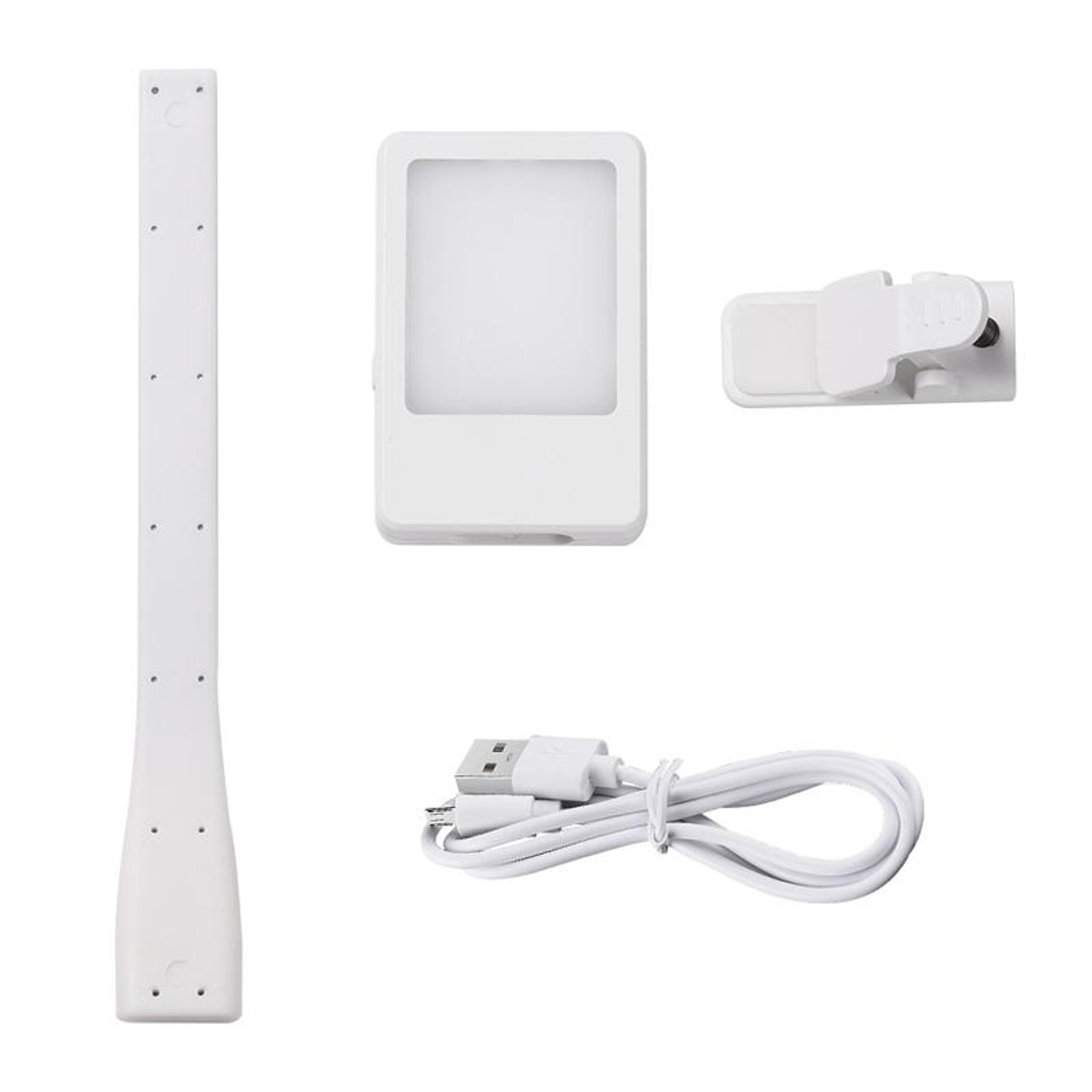 lumiclip usb rechargeable book light with 360° flex neck & 3 brightness levels