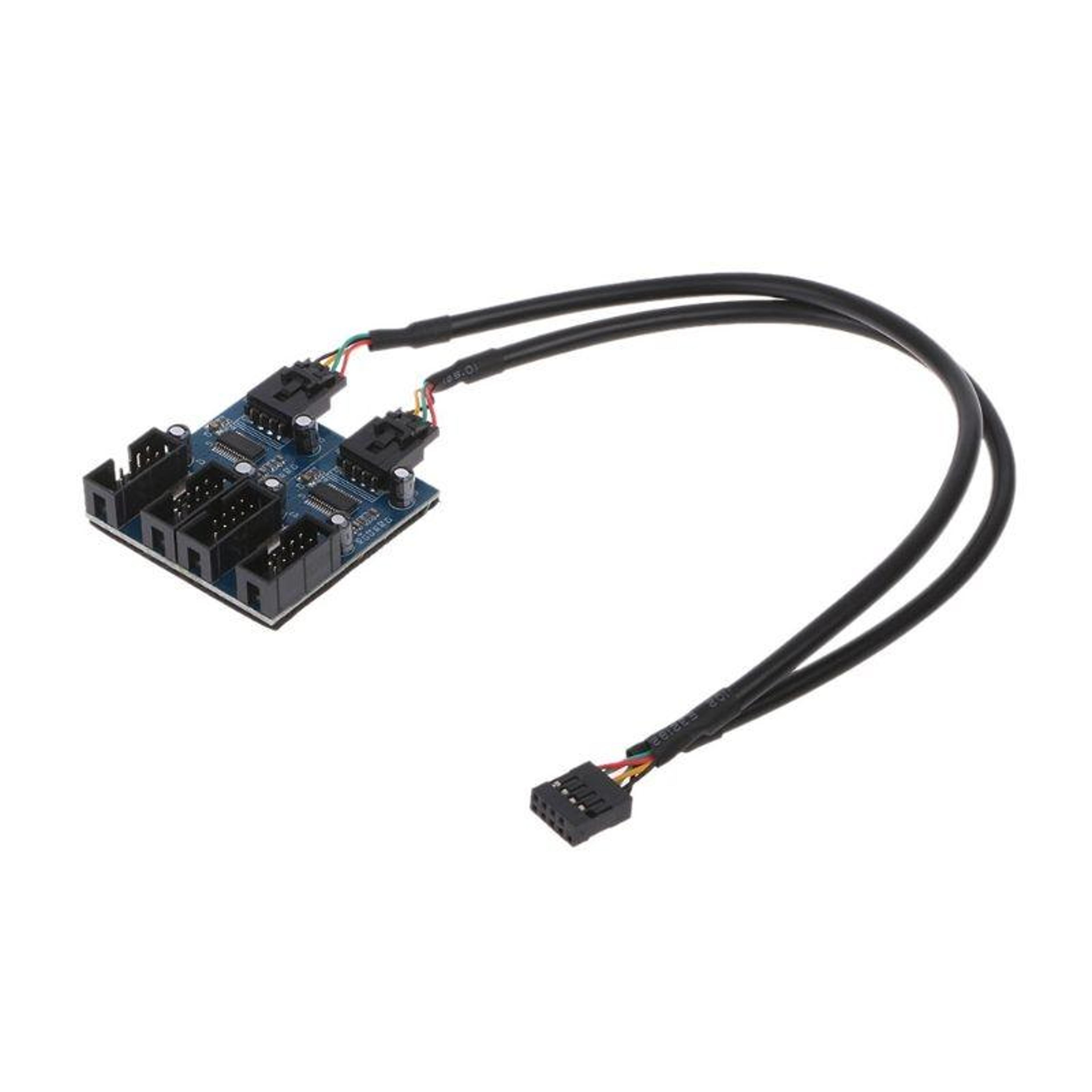 4-port internal usb 2.0 header splitter cable for motherboard 9-pin usb expansion hub