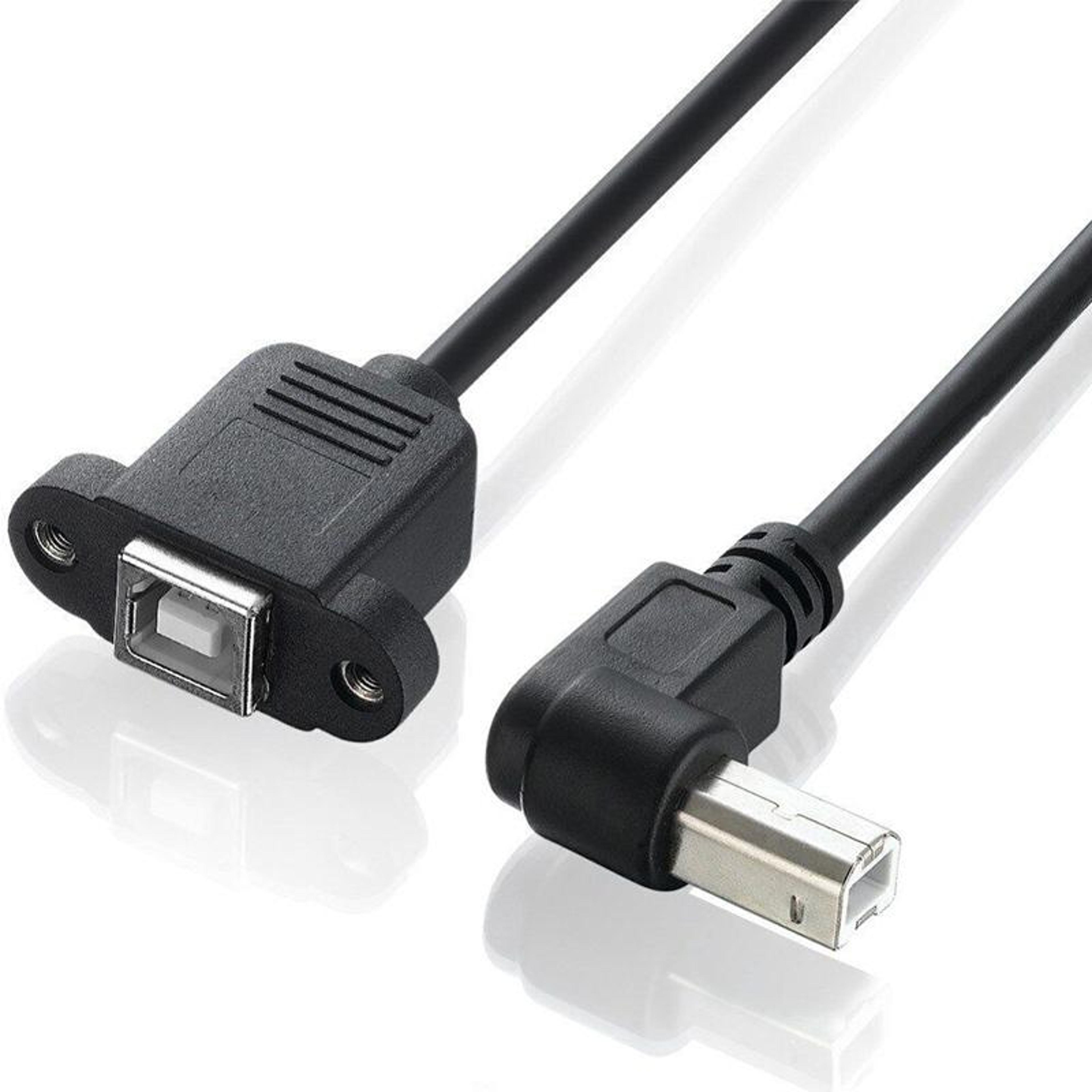usb type-b printer extension cable 50cm usb 2.0 male to female for hp, dell & epson
