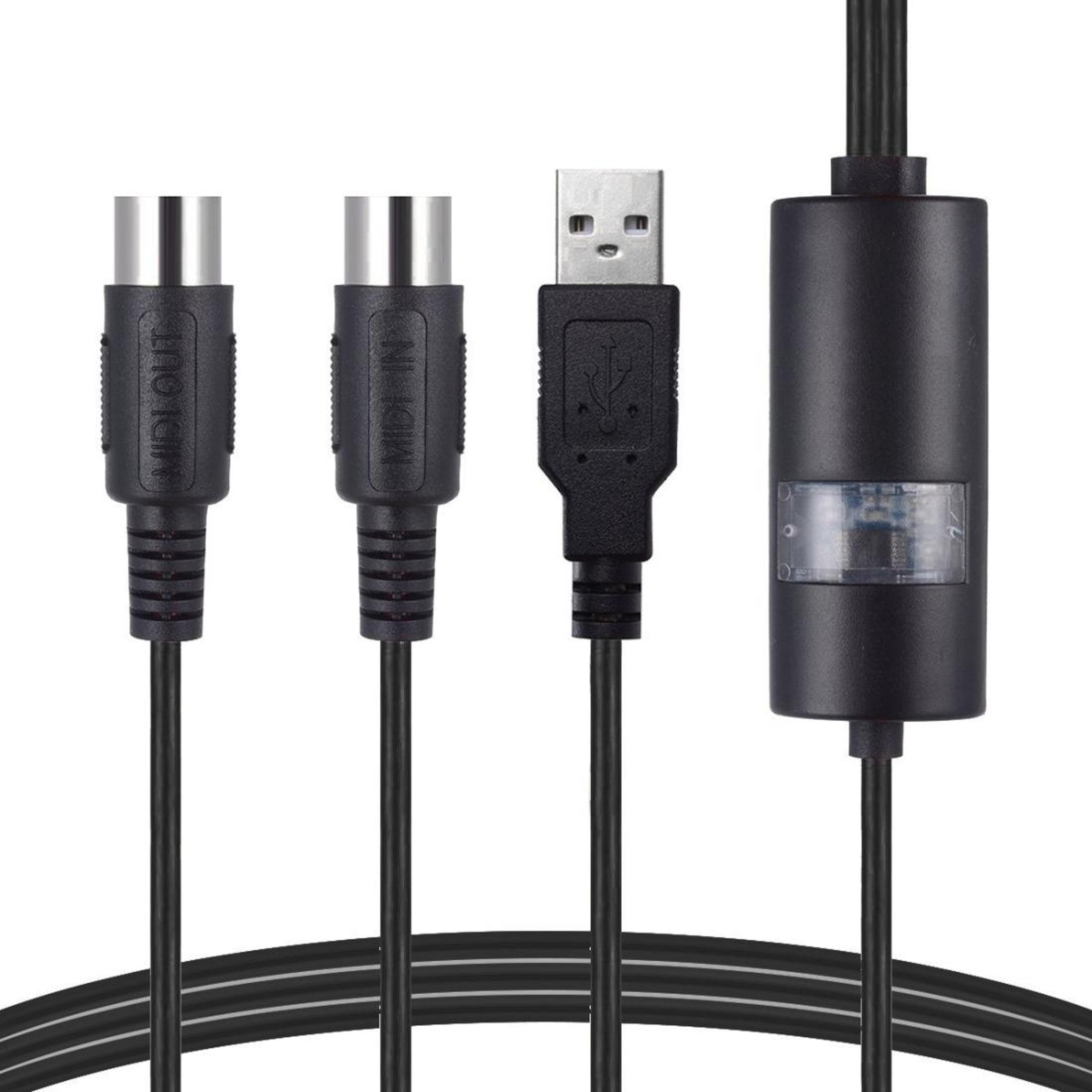 wersi um-18 usb midi cable 2m – plug & play midi to usb interface for keyboards & music production