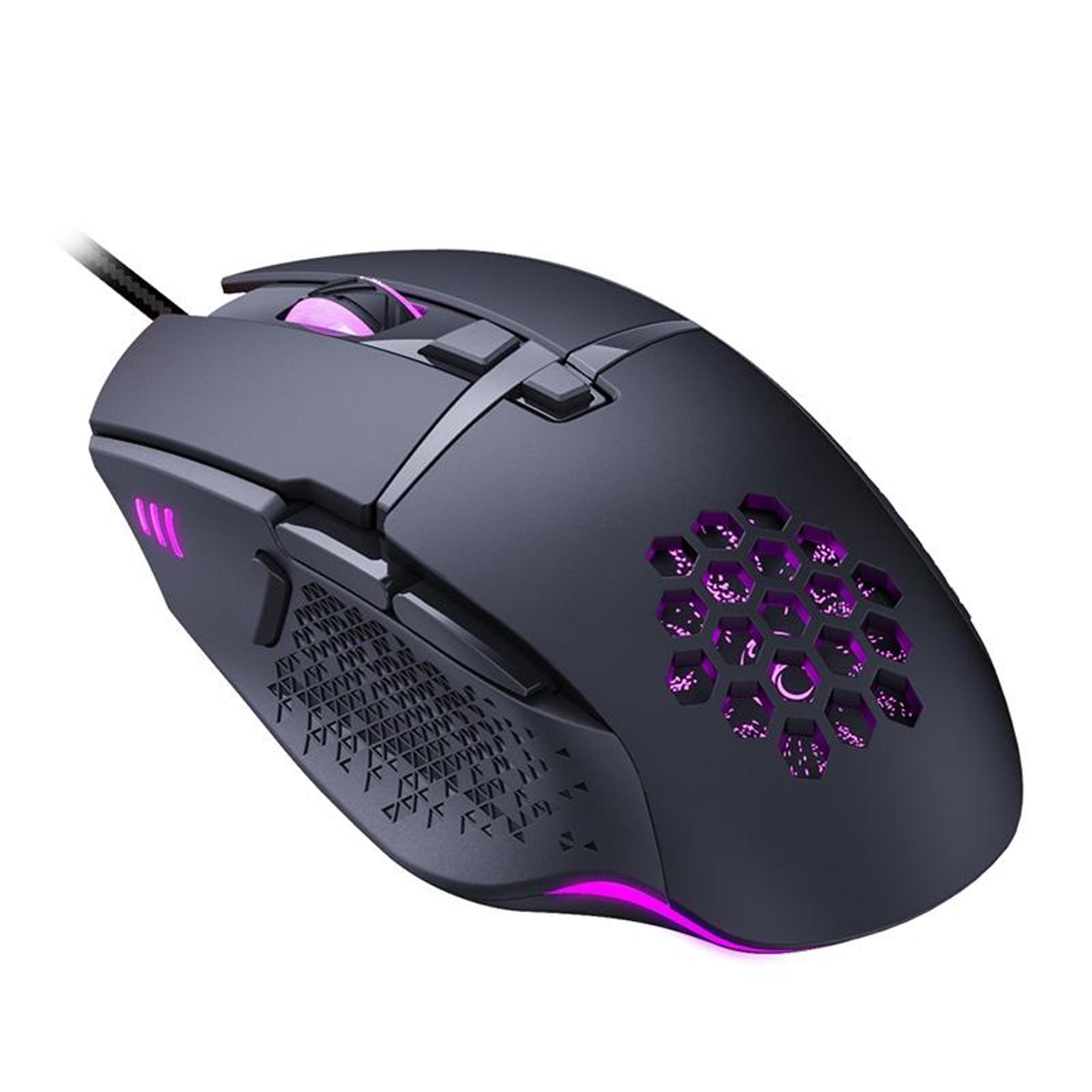 imice t90 8-key 7200 dpi wired rgb gaming mouse, macro control