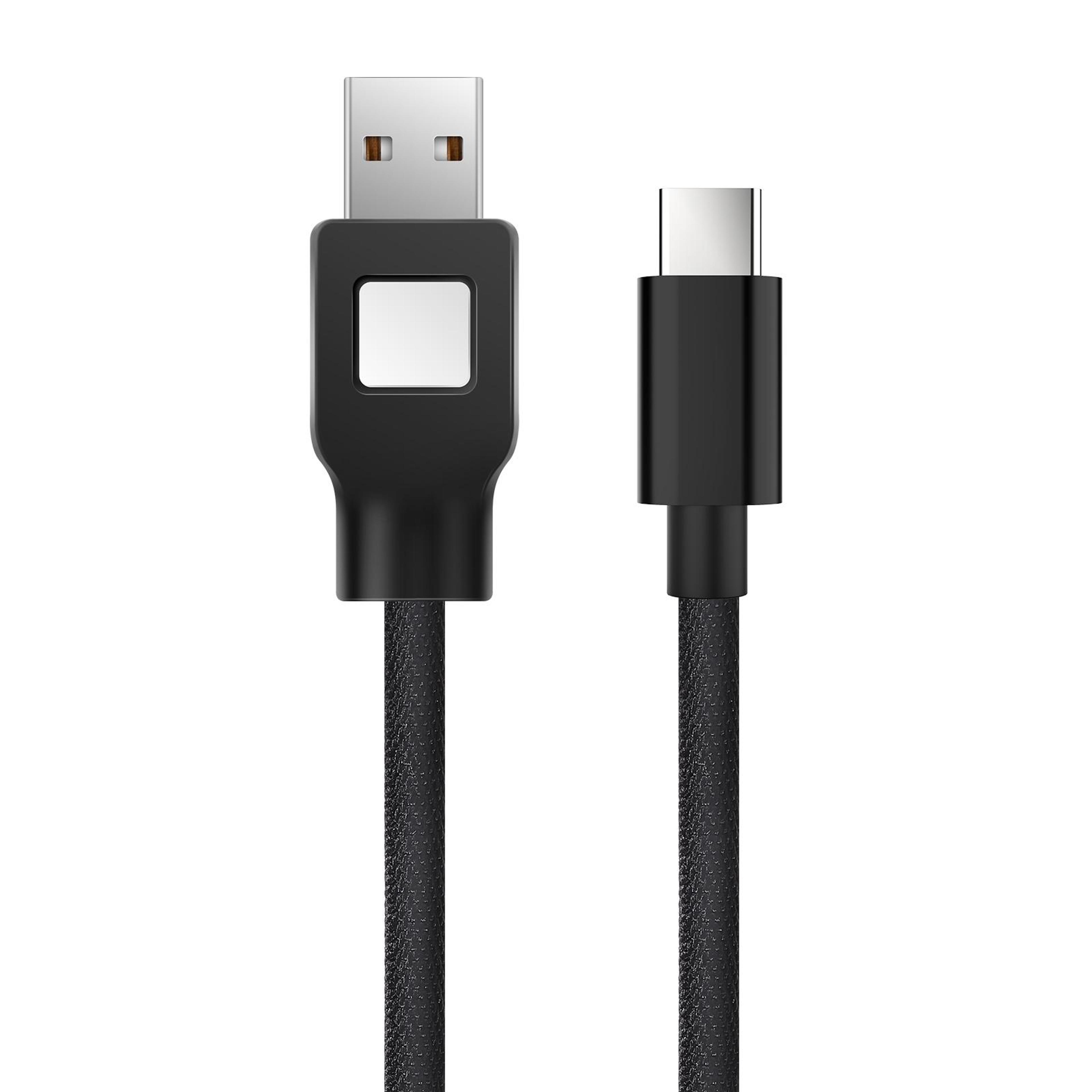 zf170 1.2m usb to type-c charging data cable with bluetooth transmitter function