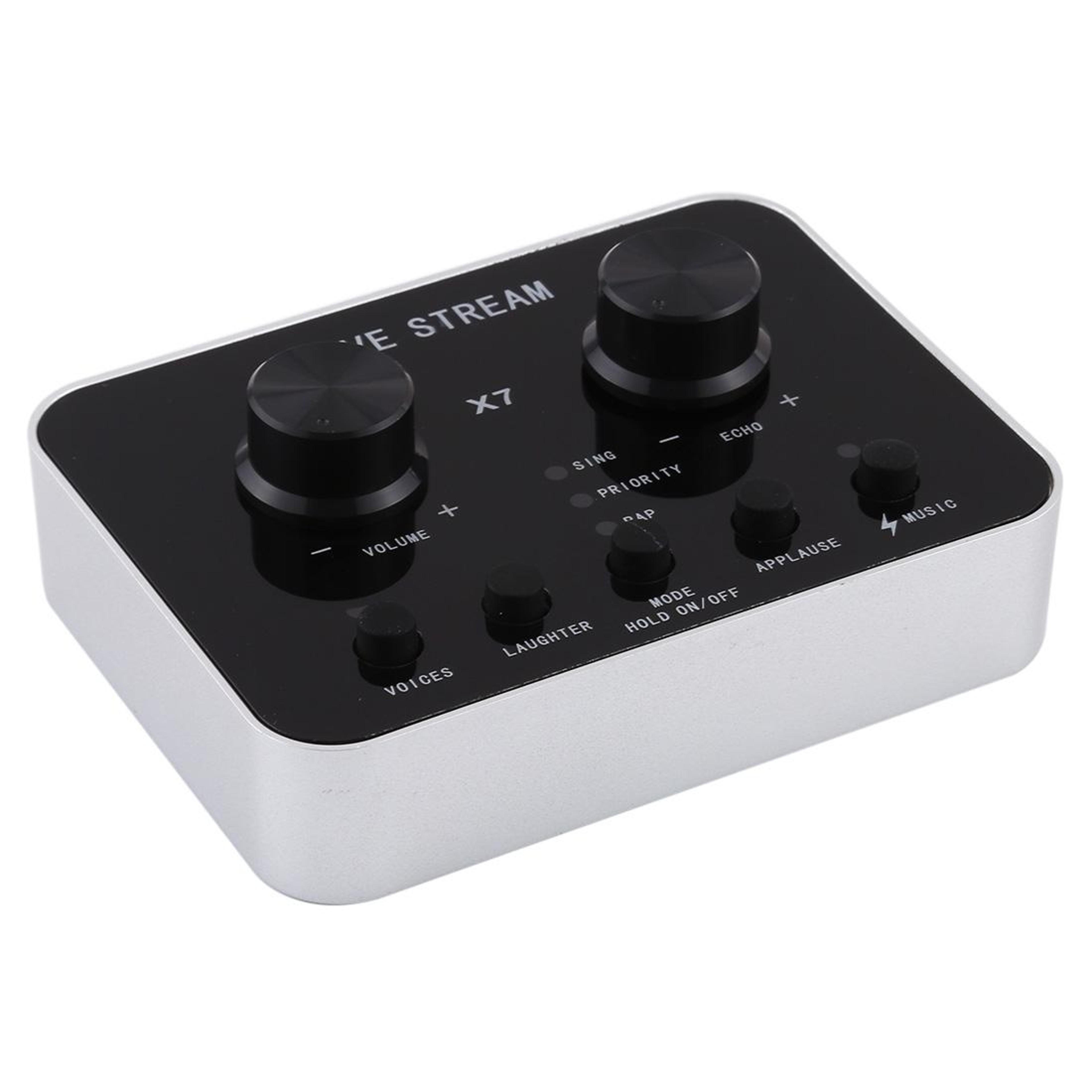 x7 live broadcast usb sound card headset microphone for streaming & karaoke