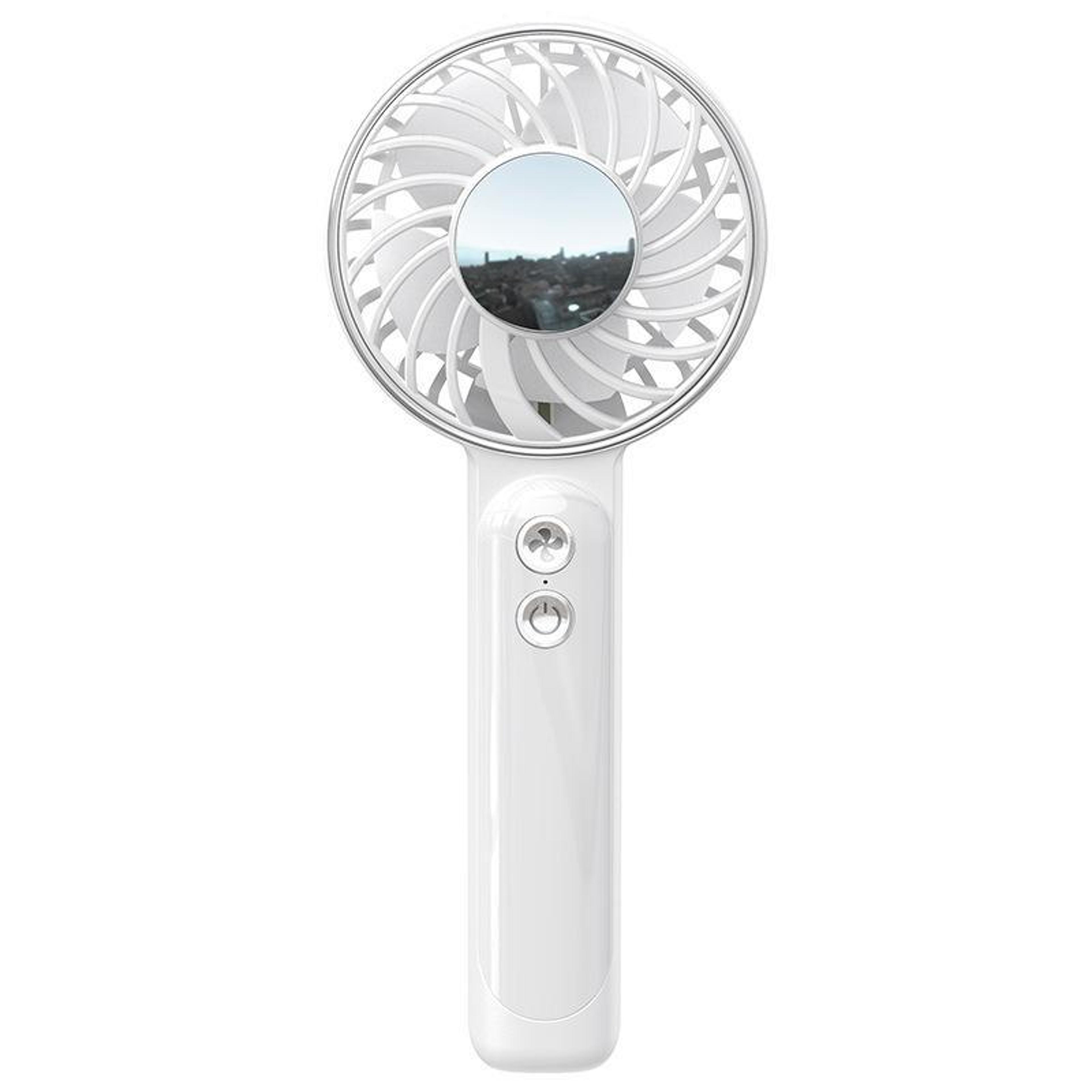 wt25 portable handheld & desktop usb rechargeable fan with lanyard clip