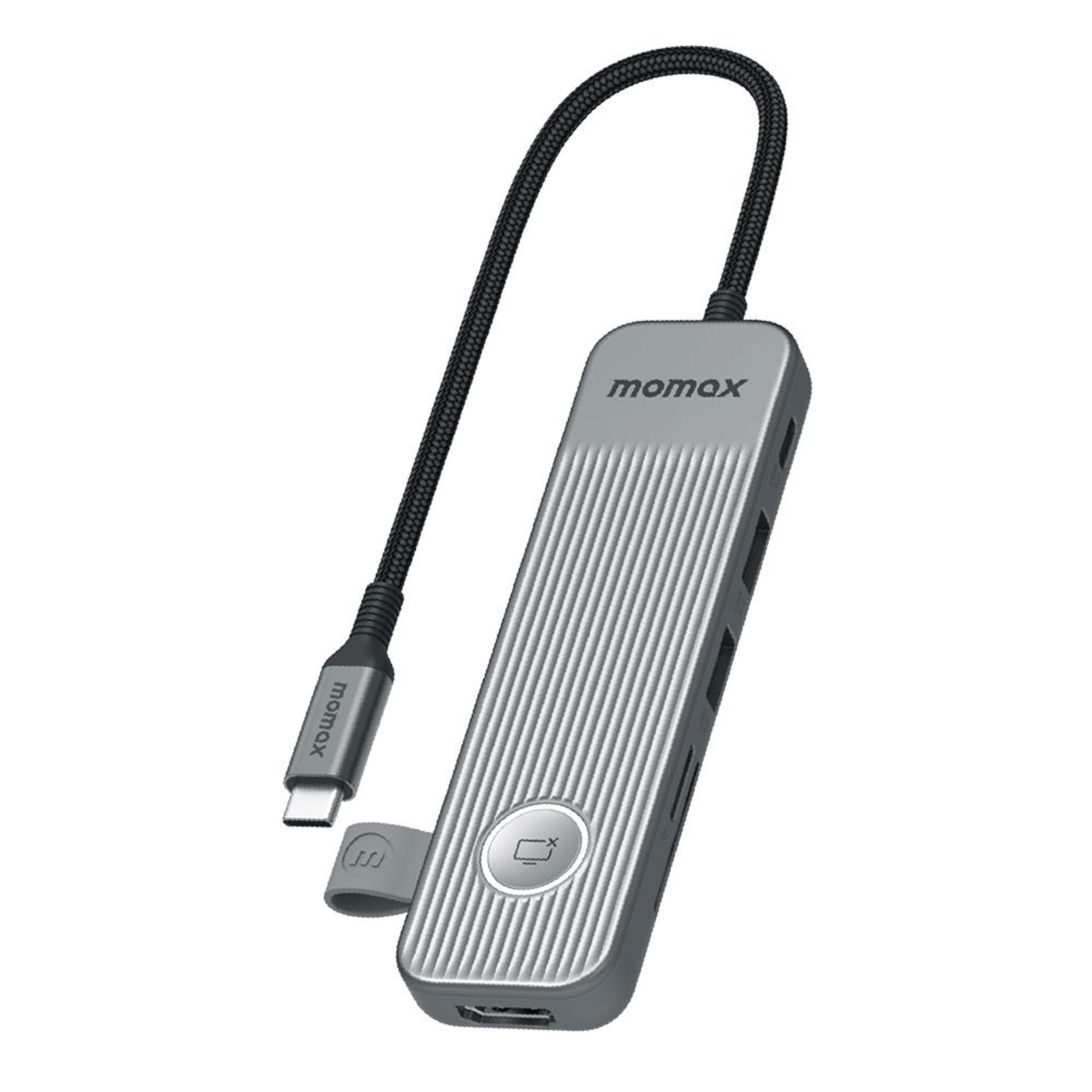 momax onelink 7-in-1 usb-c hub with 4k hdmi, pd 100w charging & card reader