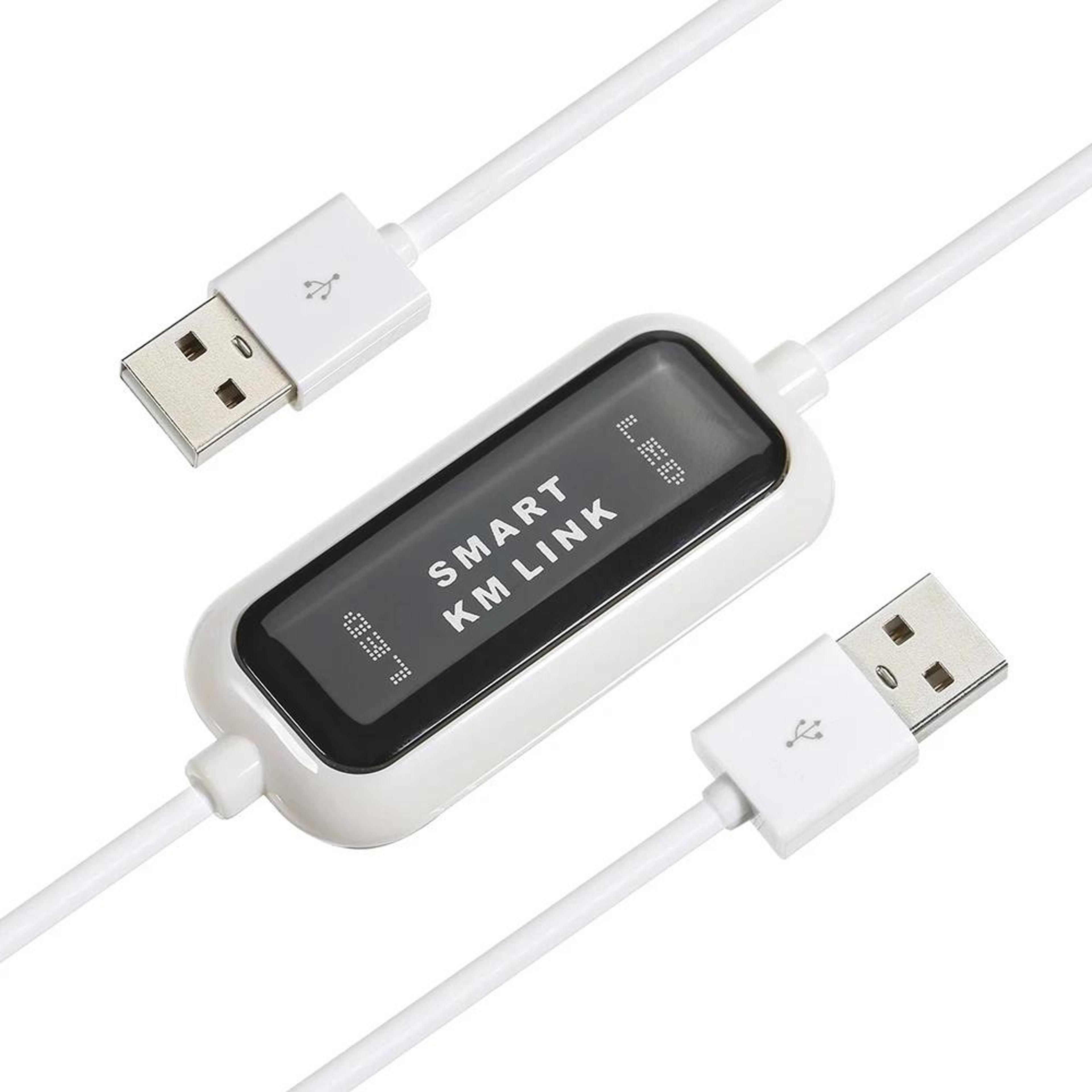 high speed usb 2.0 smart km link cable pc to pc keyboard mouse sharing & usb data transfer cable 165cm