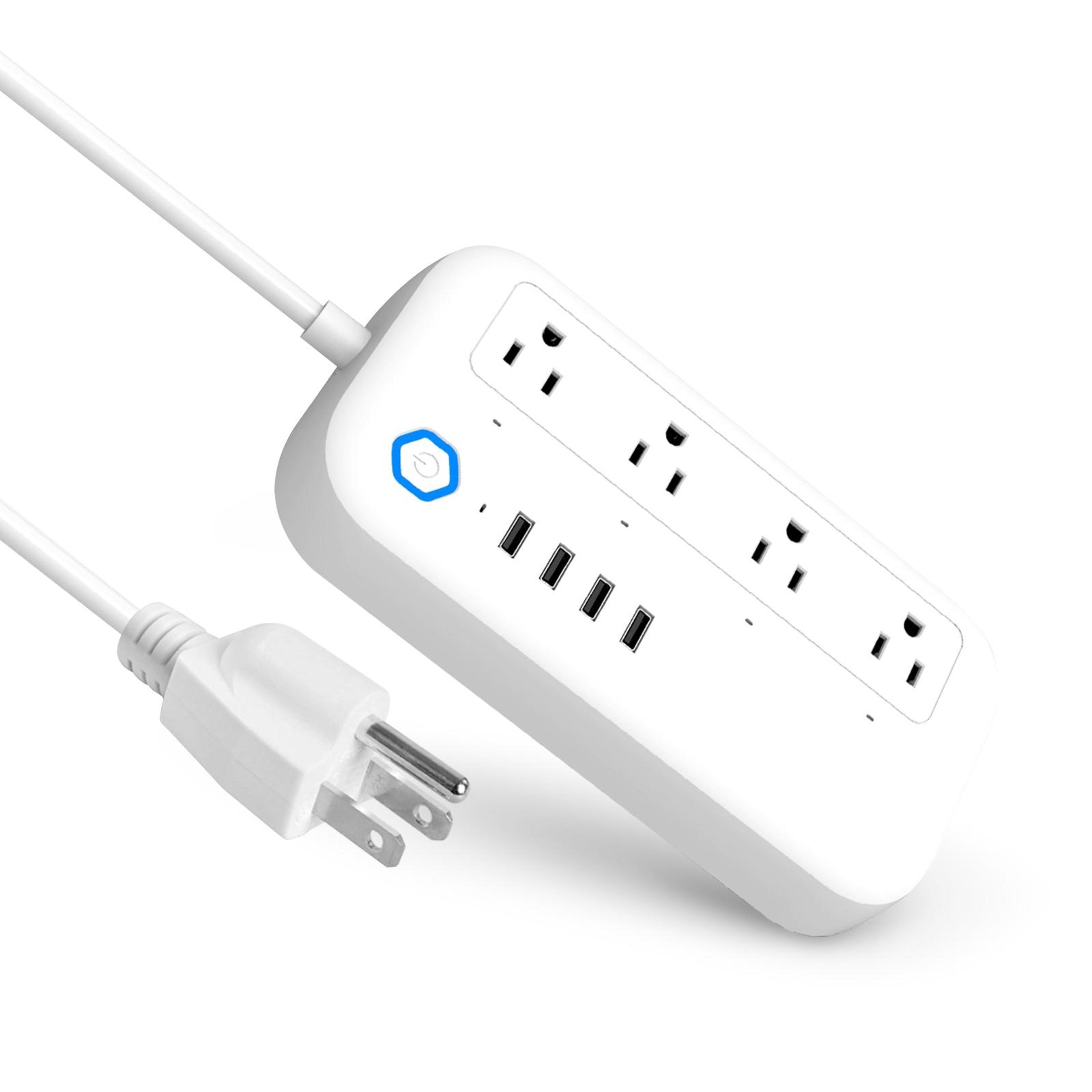 wifi smart power strip with usb ports, smart surge protector, 4 outlet power strip