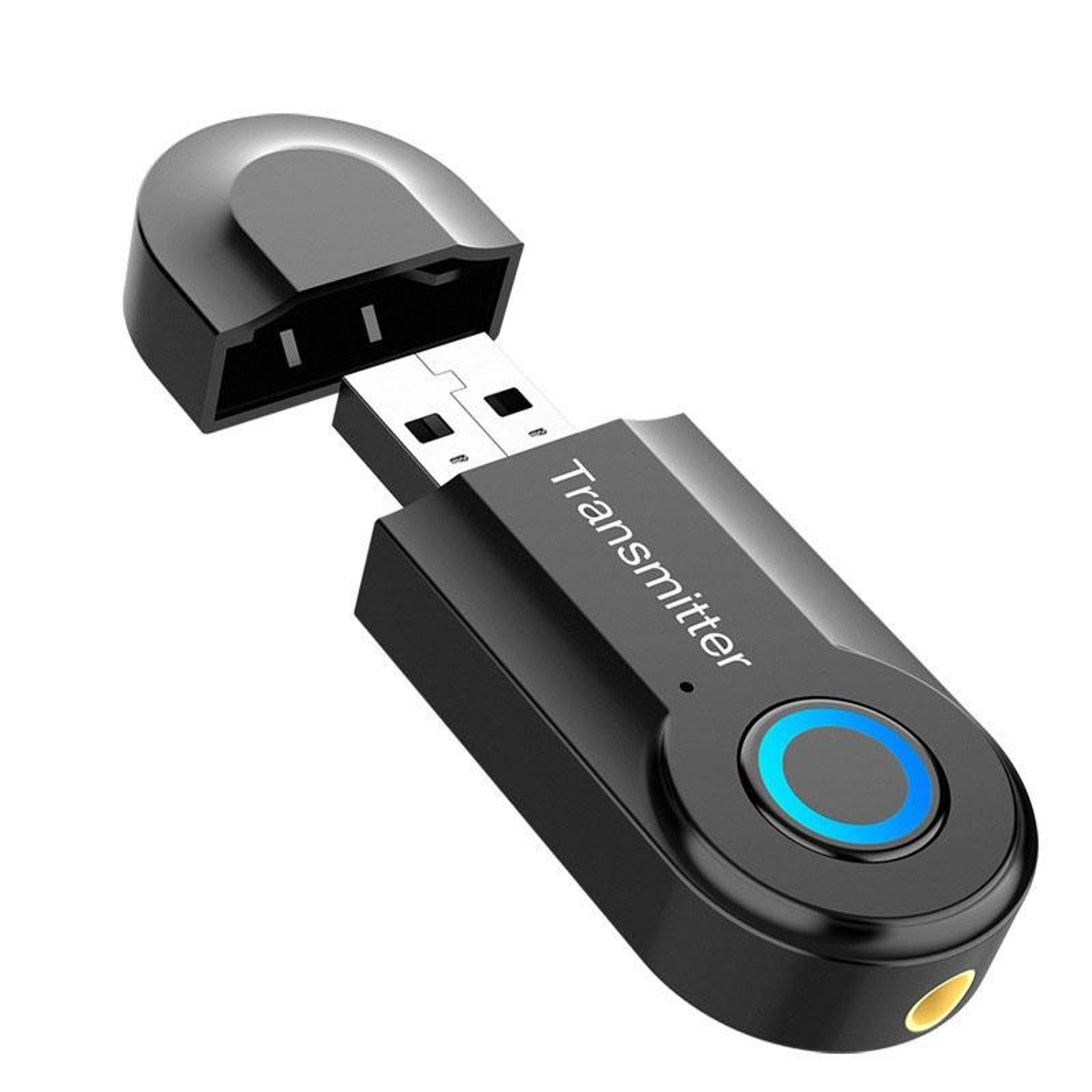 gt09s bluetooth 5.0 audio transmitter for tv & pc | wireless 3.5mm audio adapter