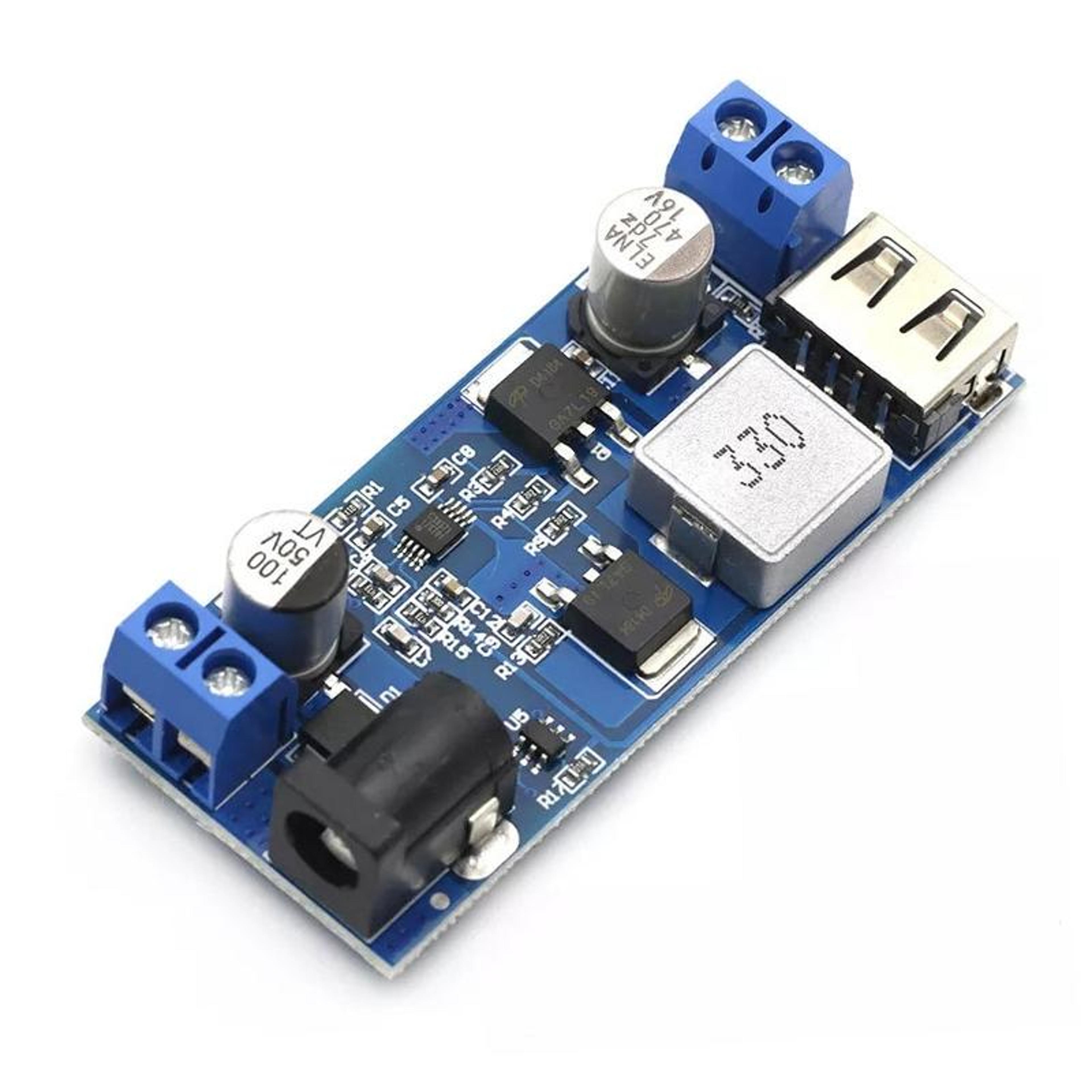 smartcharge 5a dc dc buck converter 12v/24v to 5v usb charging module