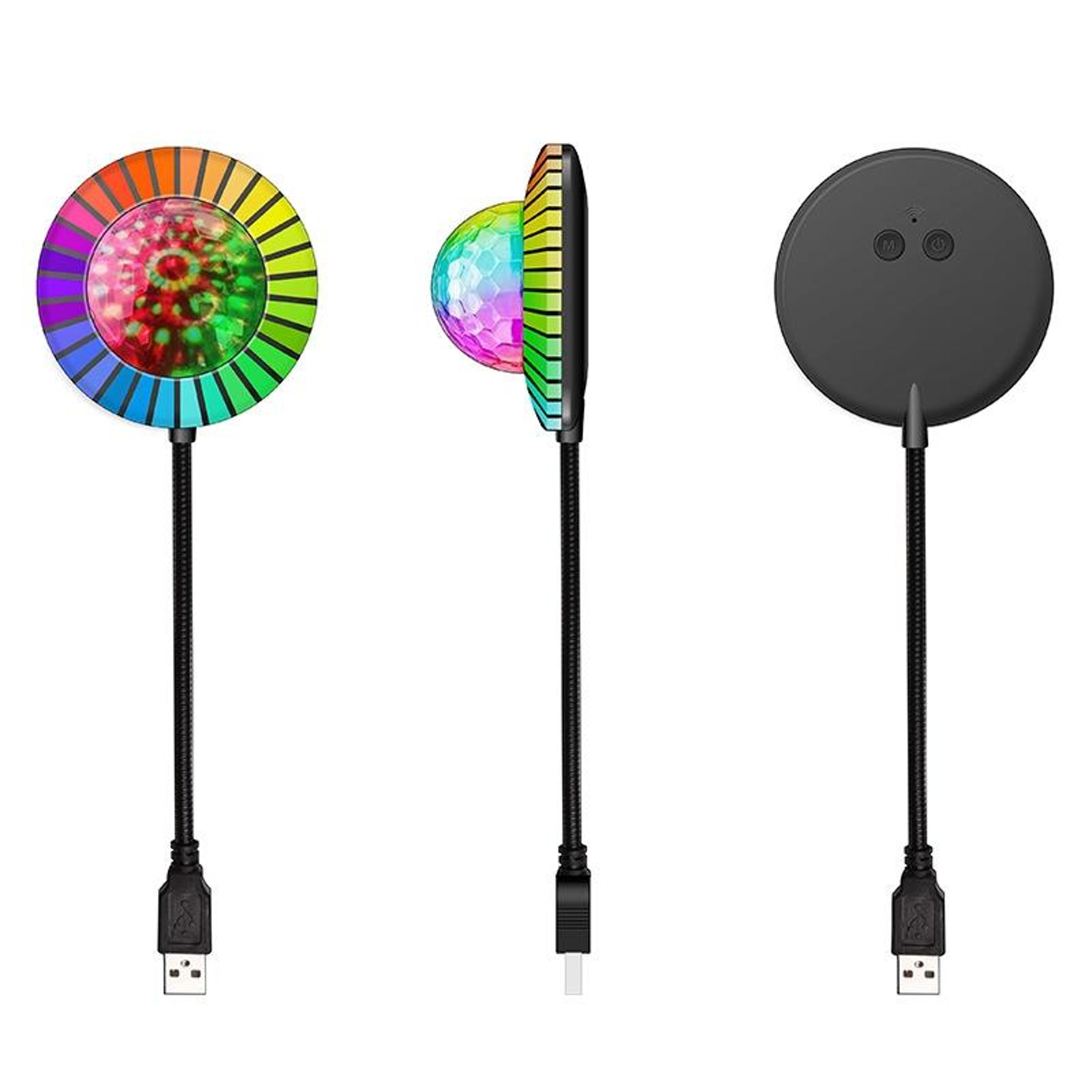 starluxe rgb car star projector usb ambient light with app control & music sync