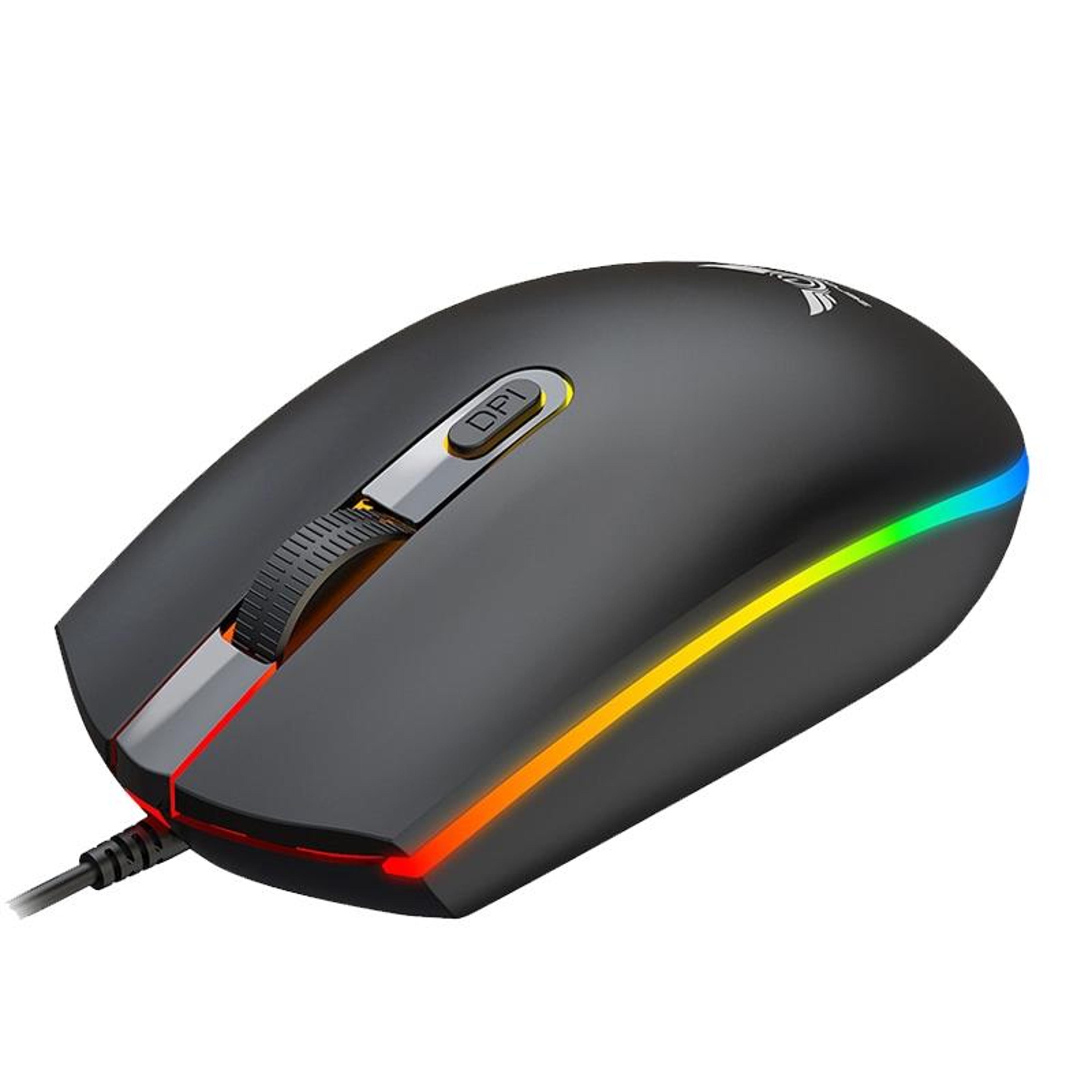 zerodate v6 rgb gaming mouse with adjustable dpi & ergonomic wired usb design