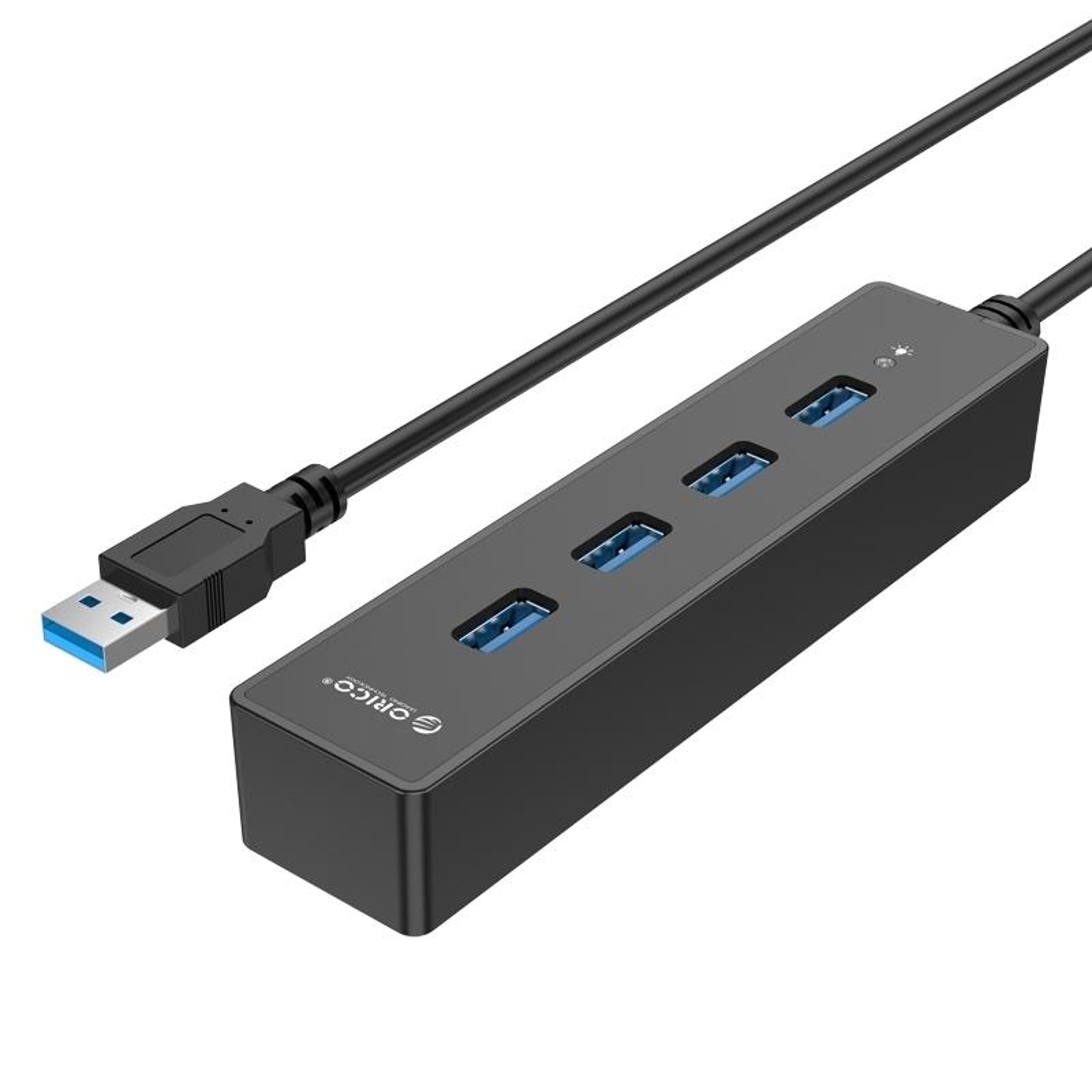 orico 4-port usb 3.0 hub high-speed portable usb expansion hub for laptop & desktop