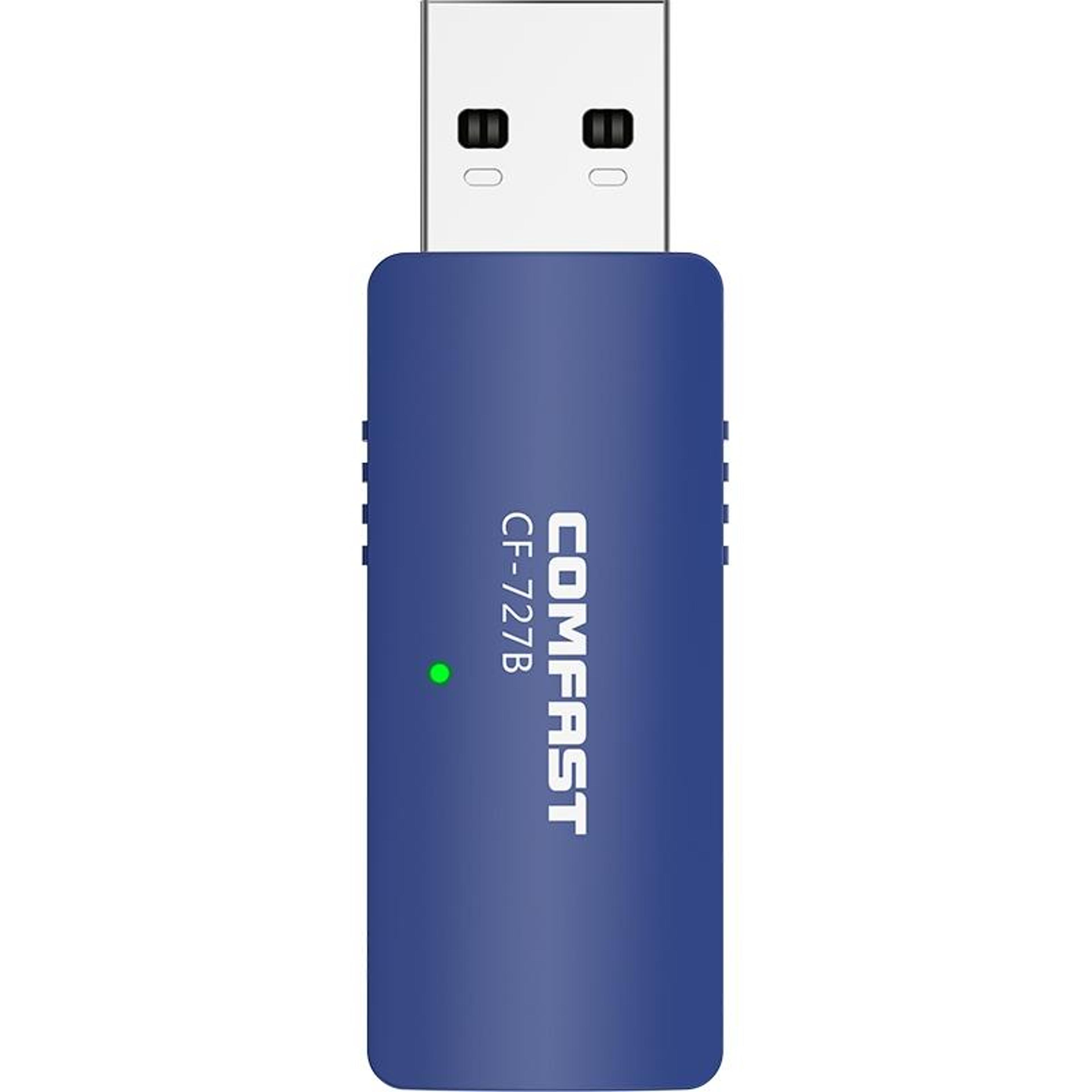 comfast cf-727b 1300mbps usb wifi adapter with bluetooth 4.2 dual band wireless network card