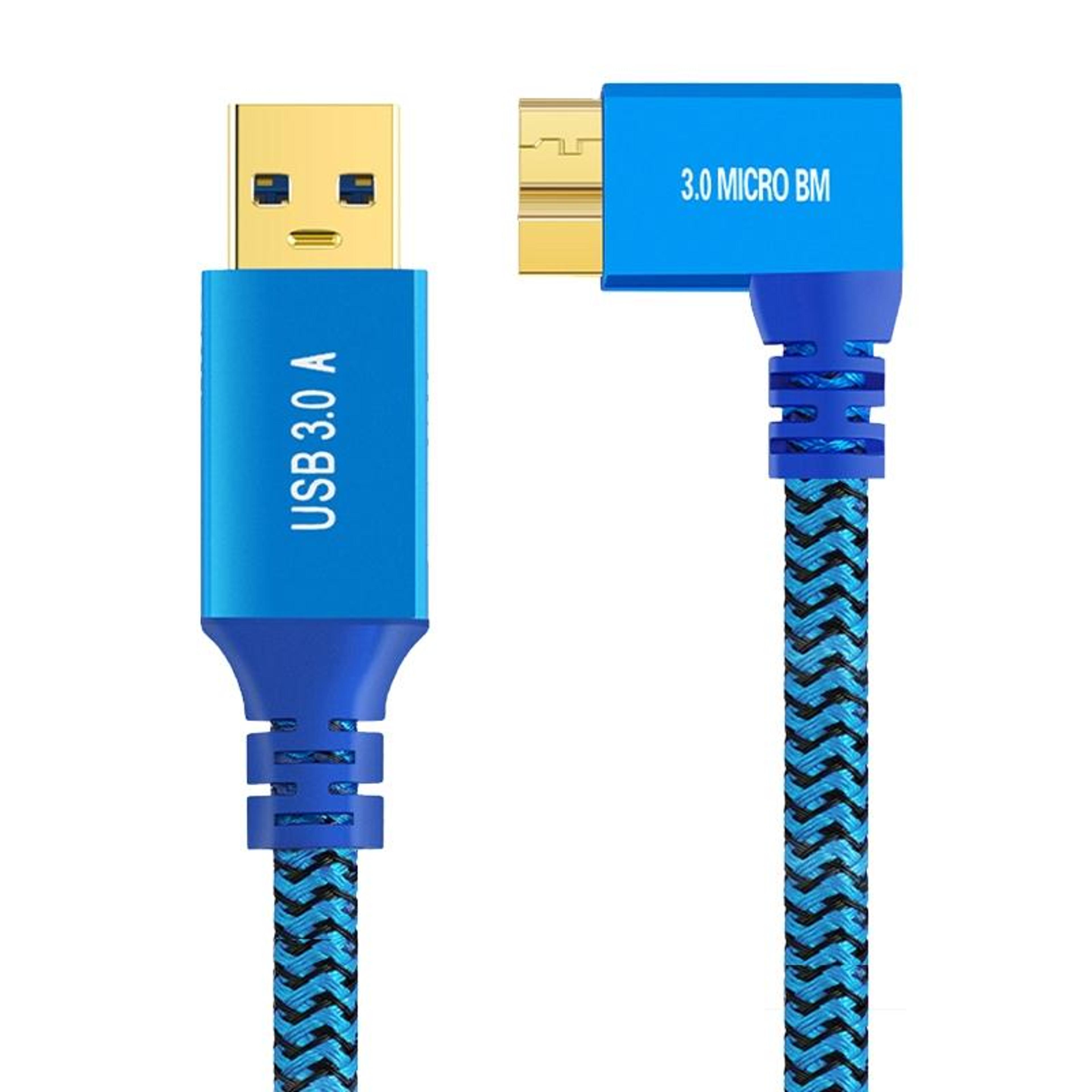 usb 3.0 micro b cable 1m nylon braided external hard drive data transfer cable