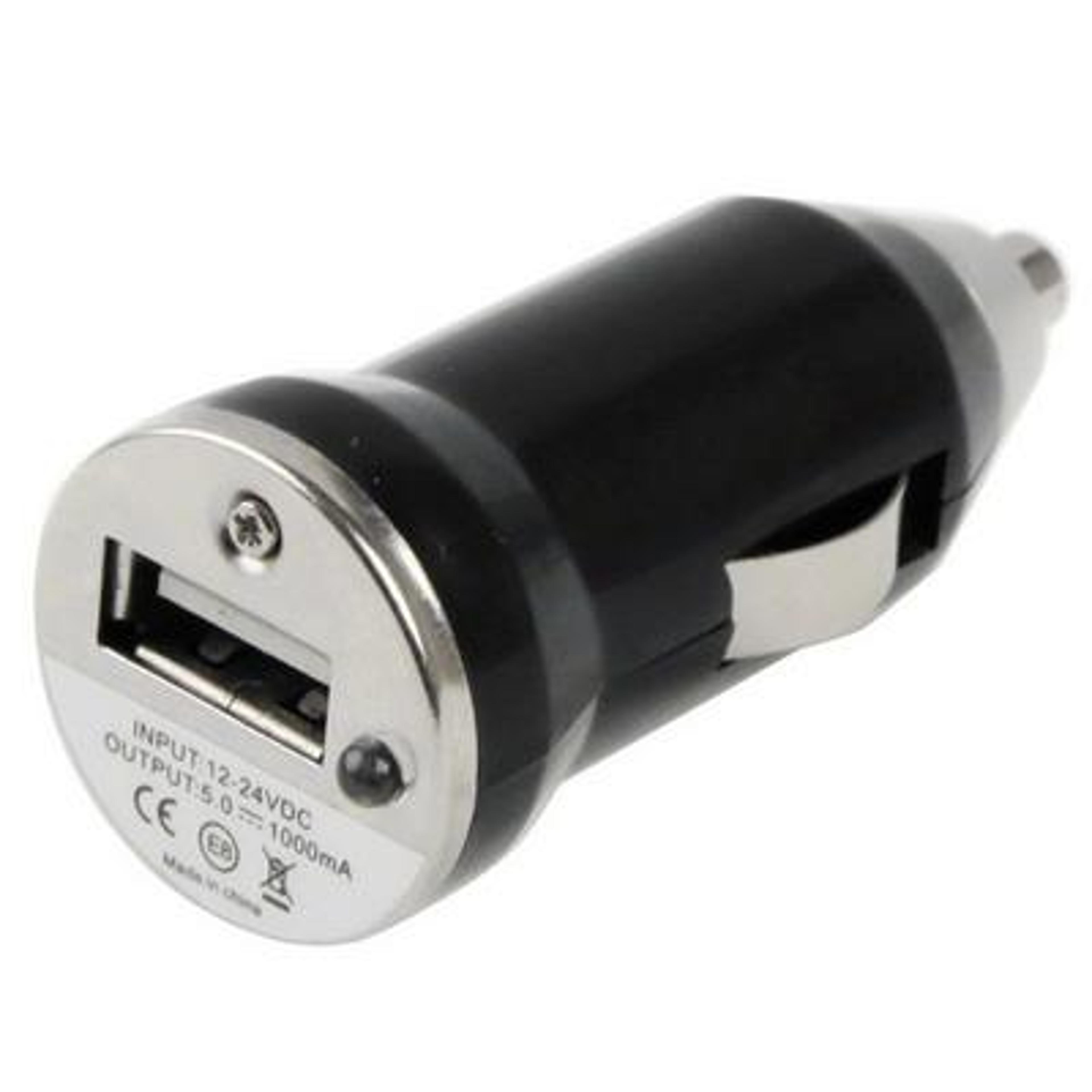 ultra compact usb car charger for iphone & ipod touch with led power indicator