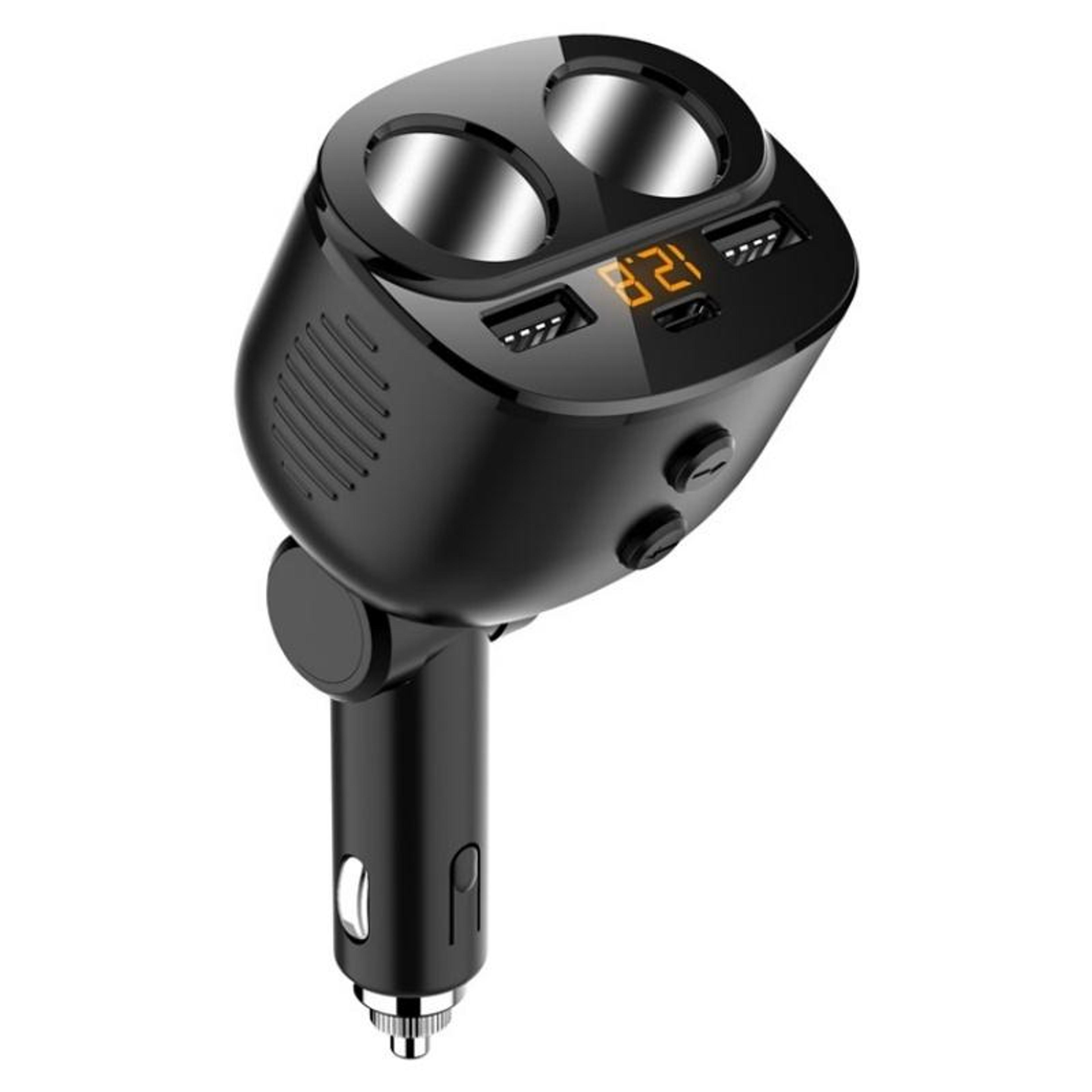 powerdrive 80w usb c car charger & cigarette lighter splitter with pd 18w qc3.0 fast charging