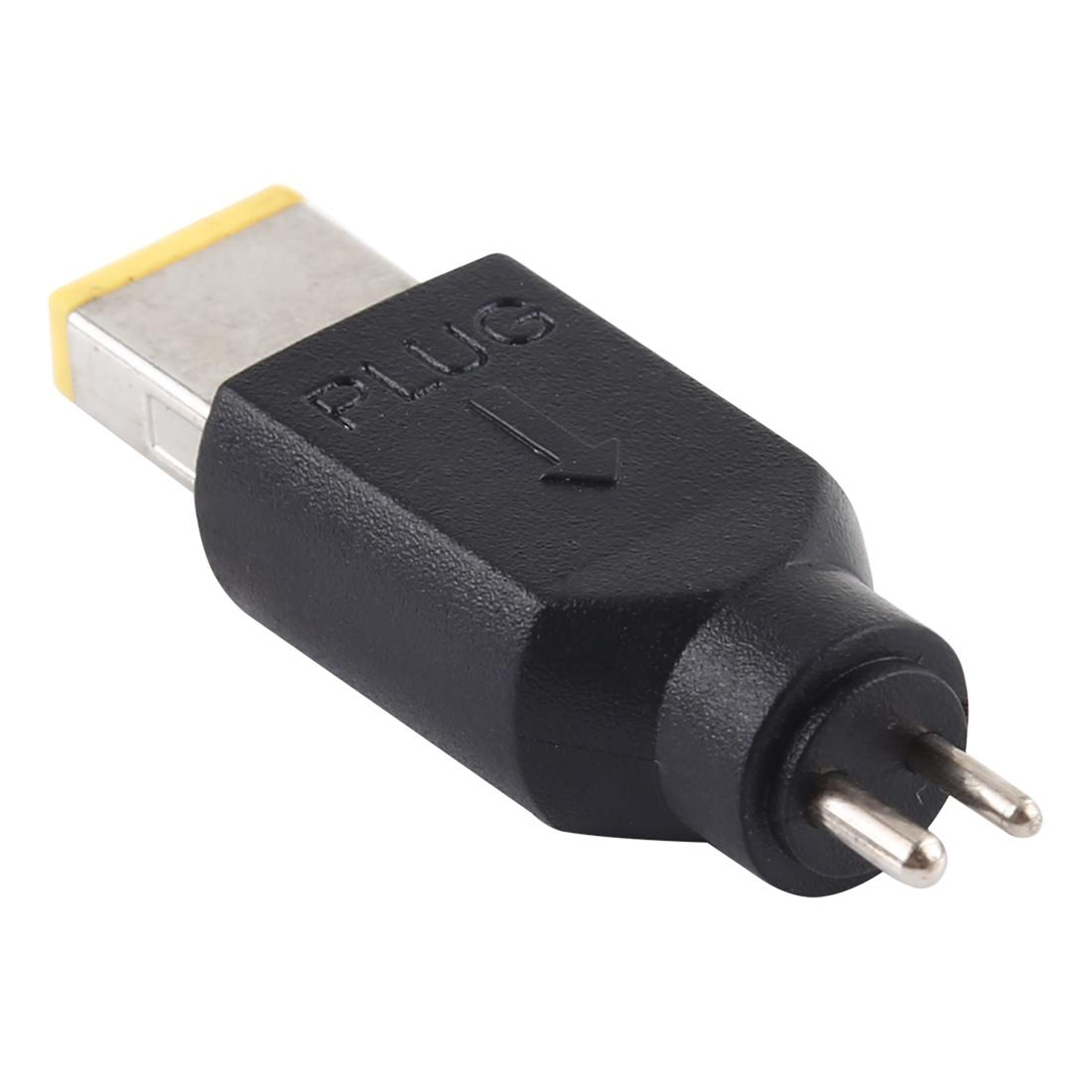 lenovo big square power adapter connector usb male to 2-pin dc converter for thinkpad thinkbook
