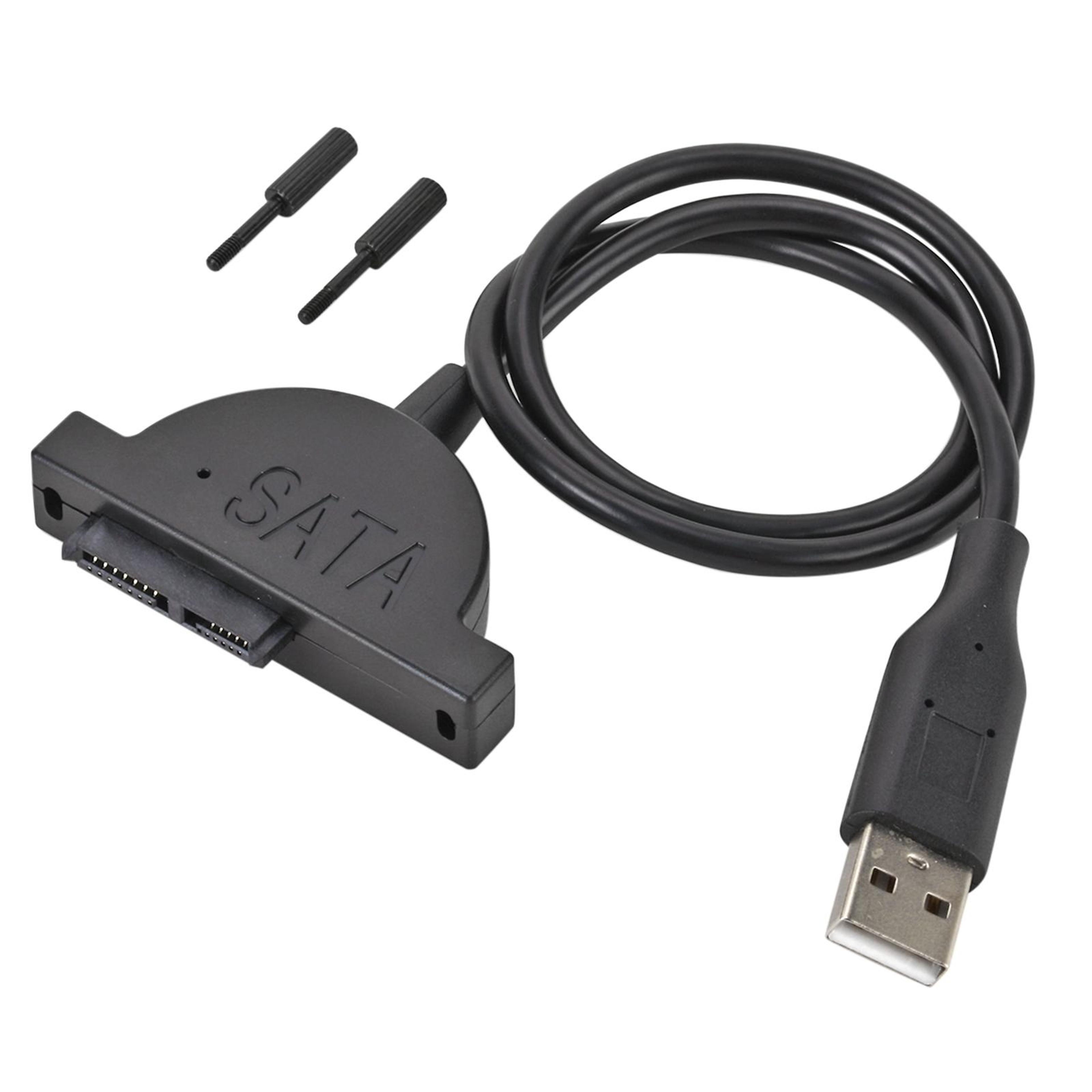 slim sata to usb 2.0 optical drive adapter cable for laptop cd dvd drives