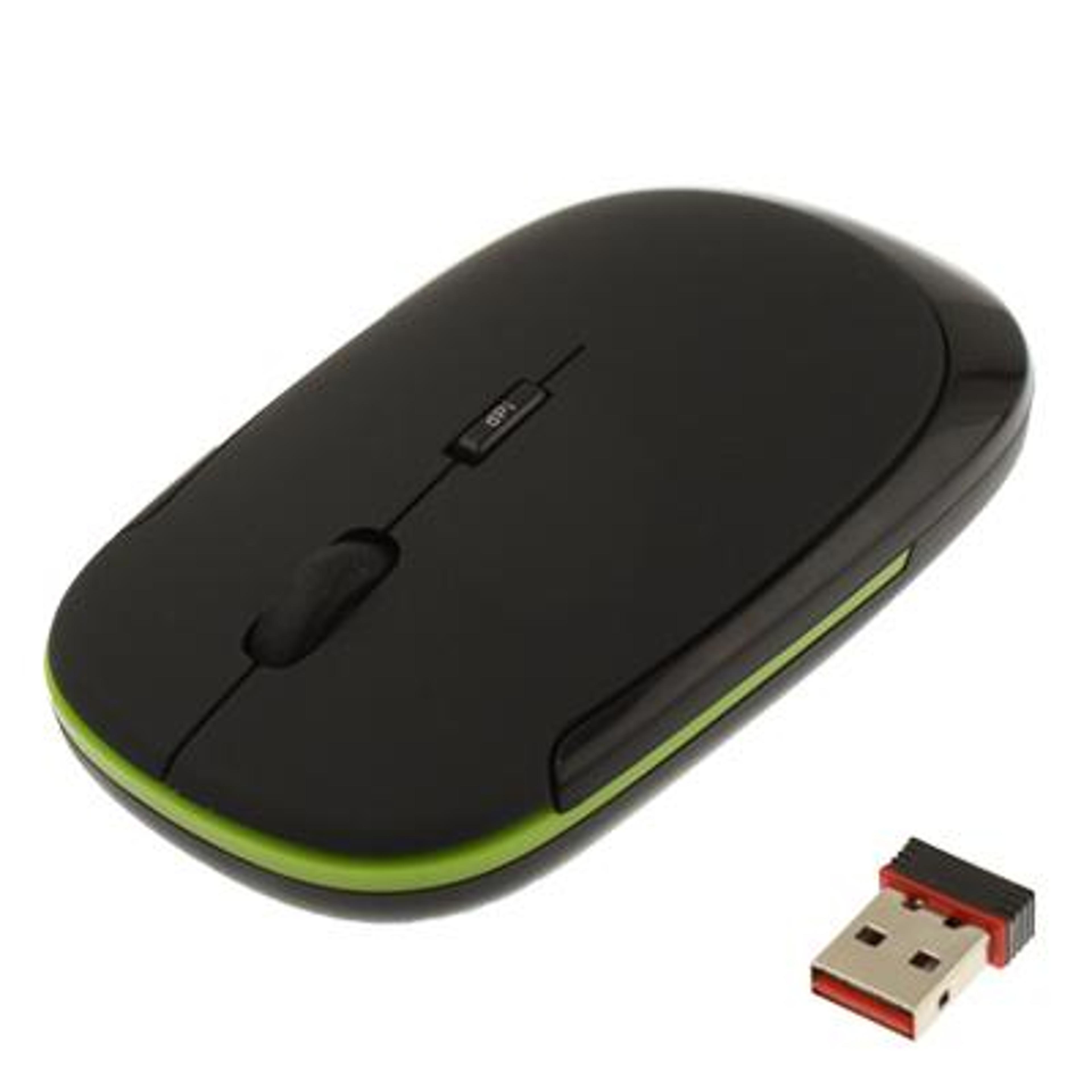 ultraslim 2.4ghz wireless mouse with adjustable dpi & ergonomic comfort