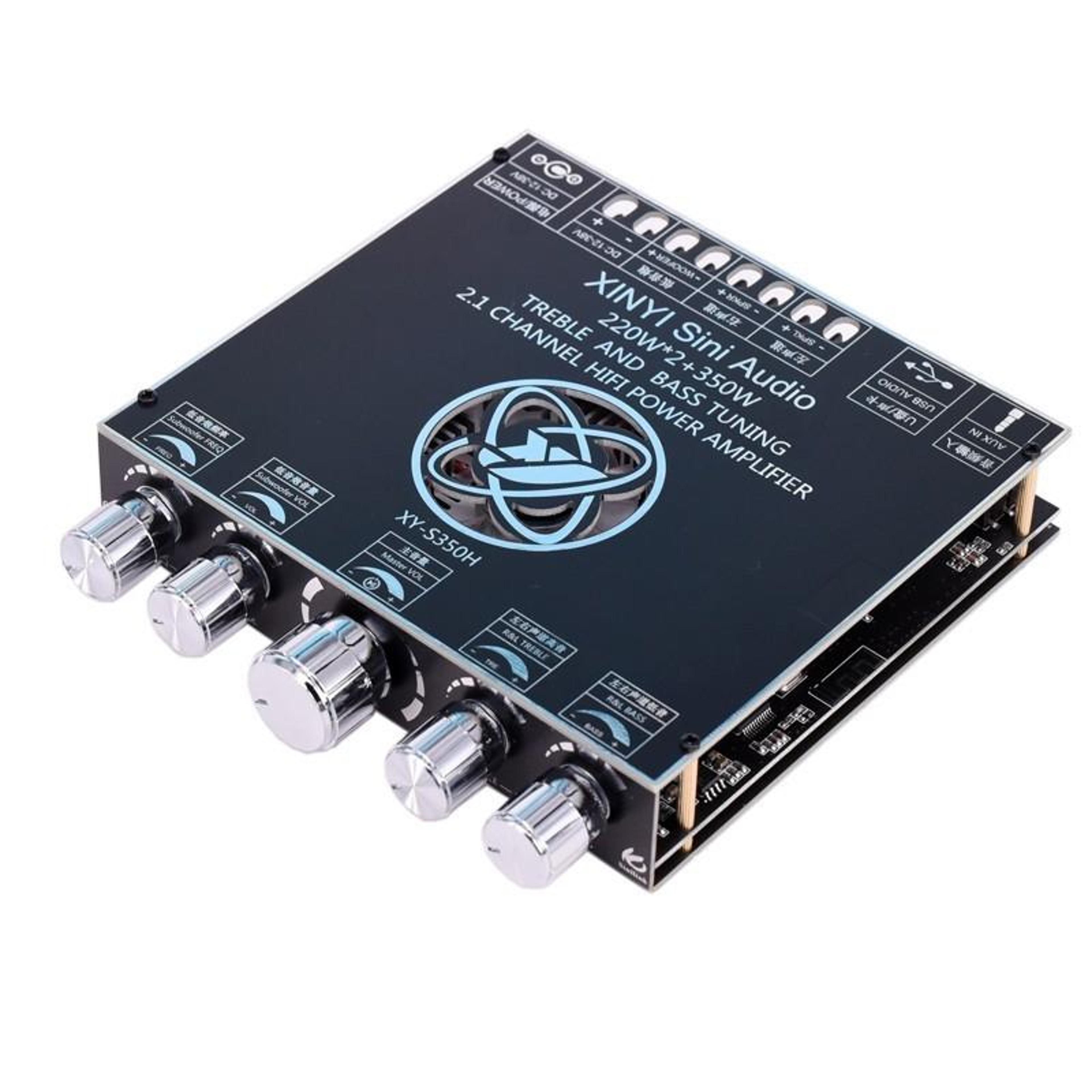 tpa3251 bluetooth 5.1 hifi stereo amplifier board 220w x2 with subwoofer output & bass treble control