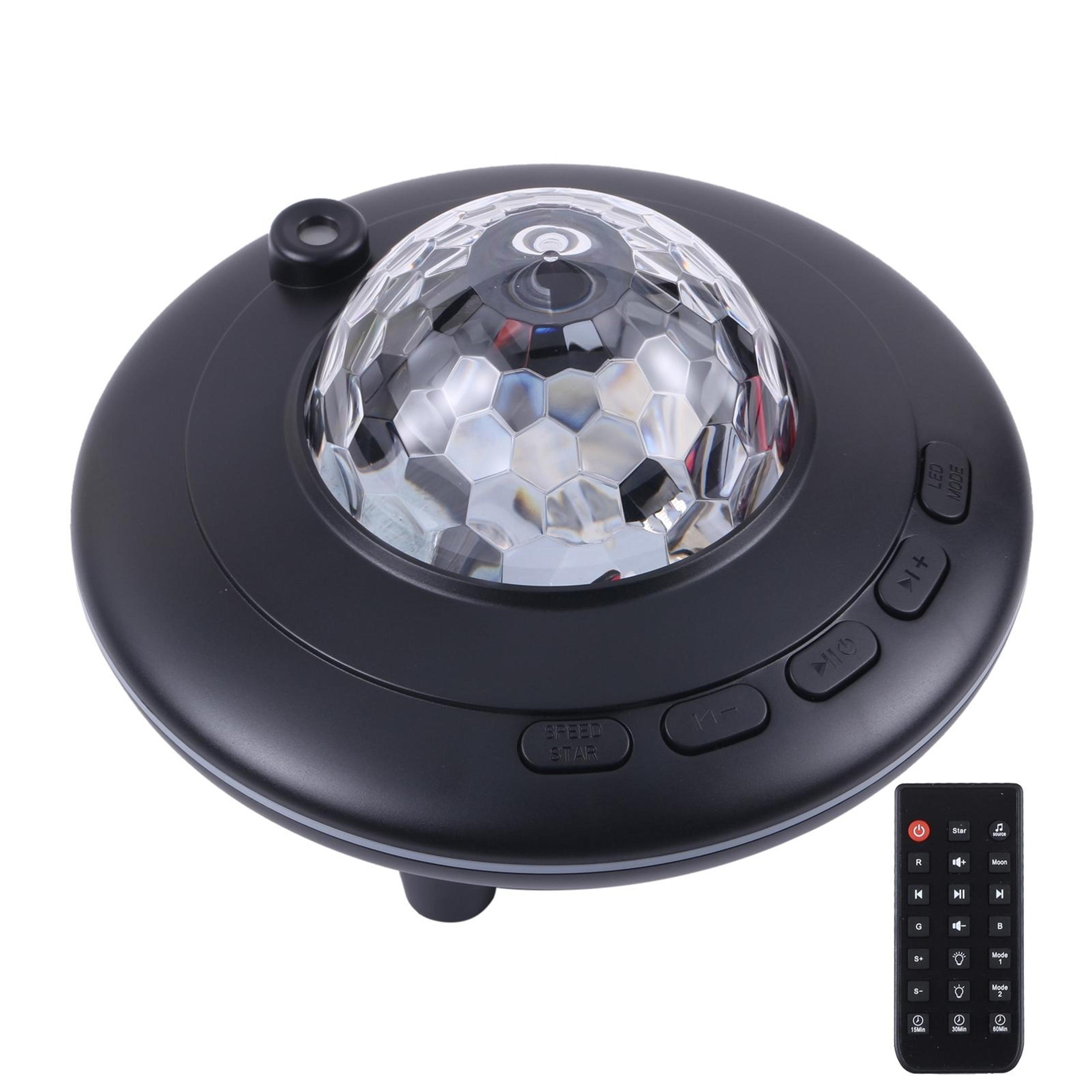 aurora galaxy music projector night light with bluetooth speaker & remote control