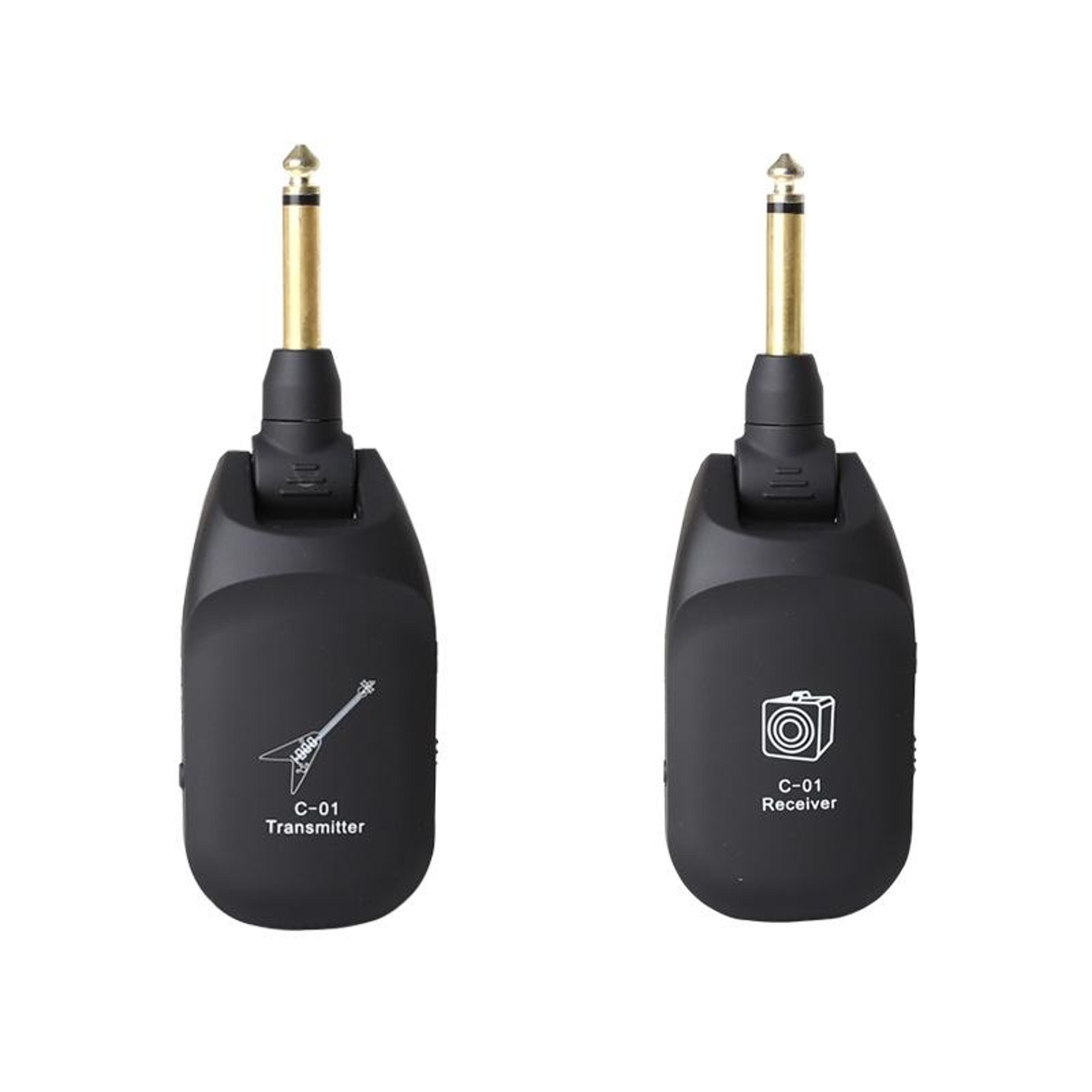c01 wireless guitar system 30m uhf audio transmitter & receiver for electric guitar and bass