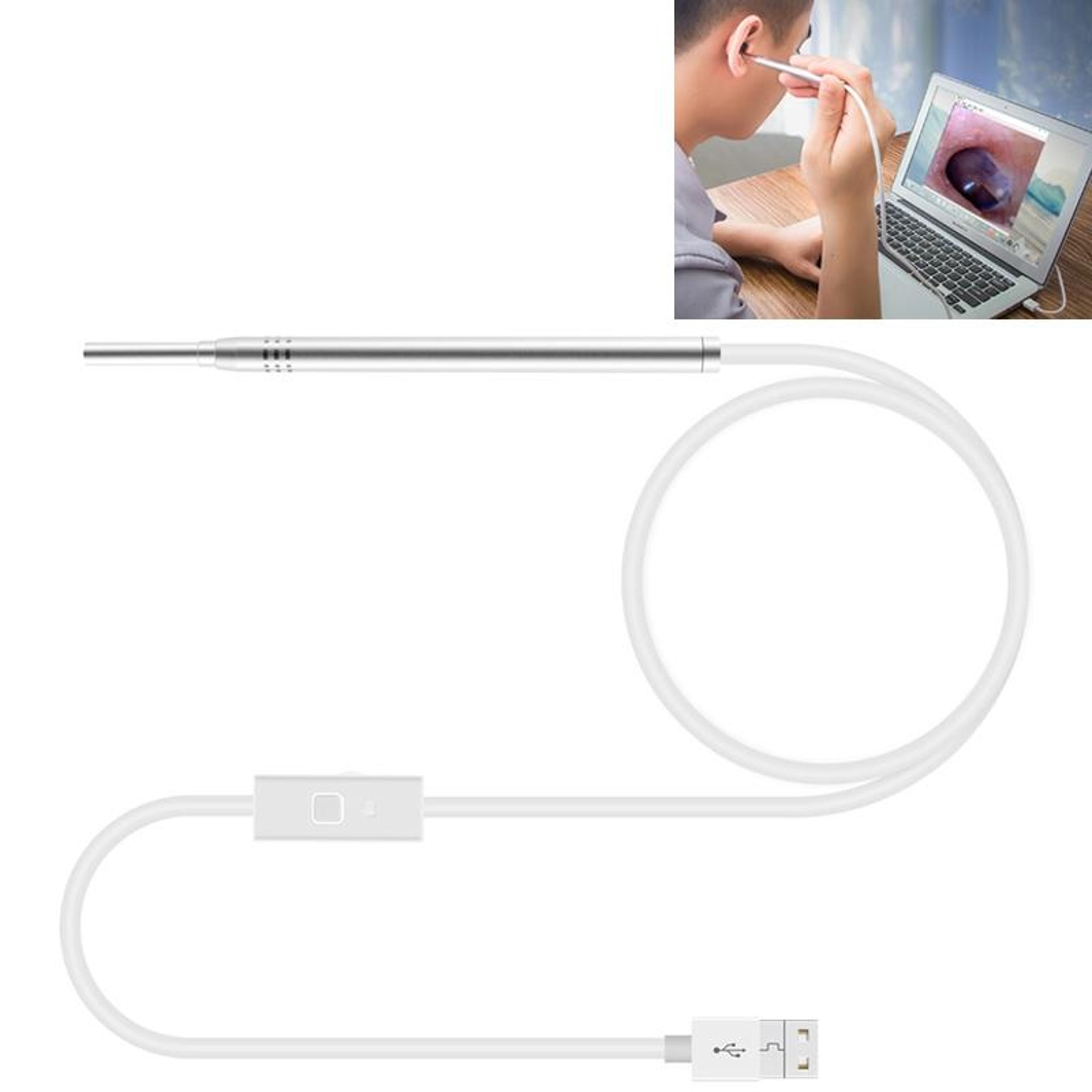 hd visual ear scope camera with led lights waterproof usb inspection endoscope