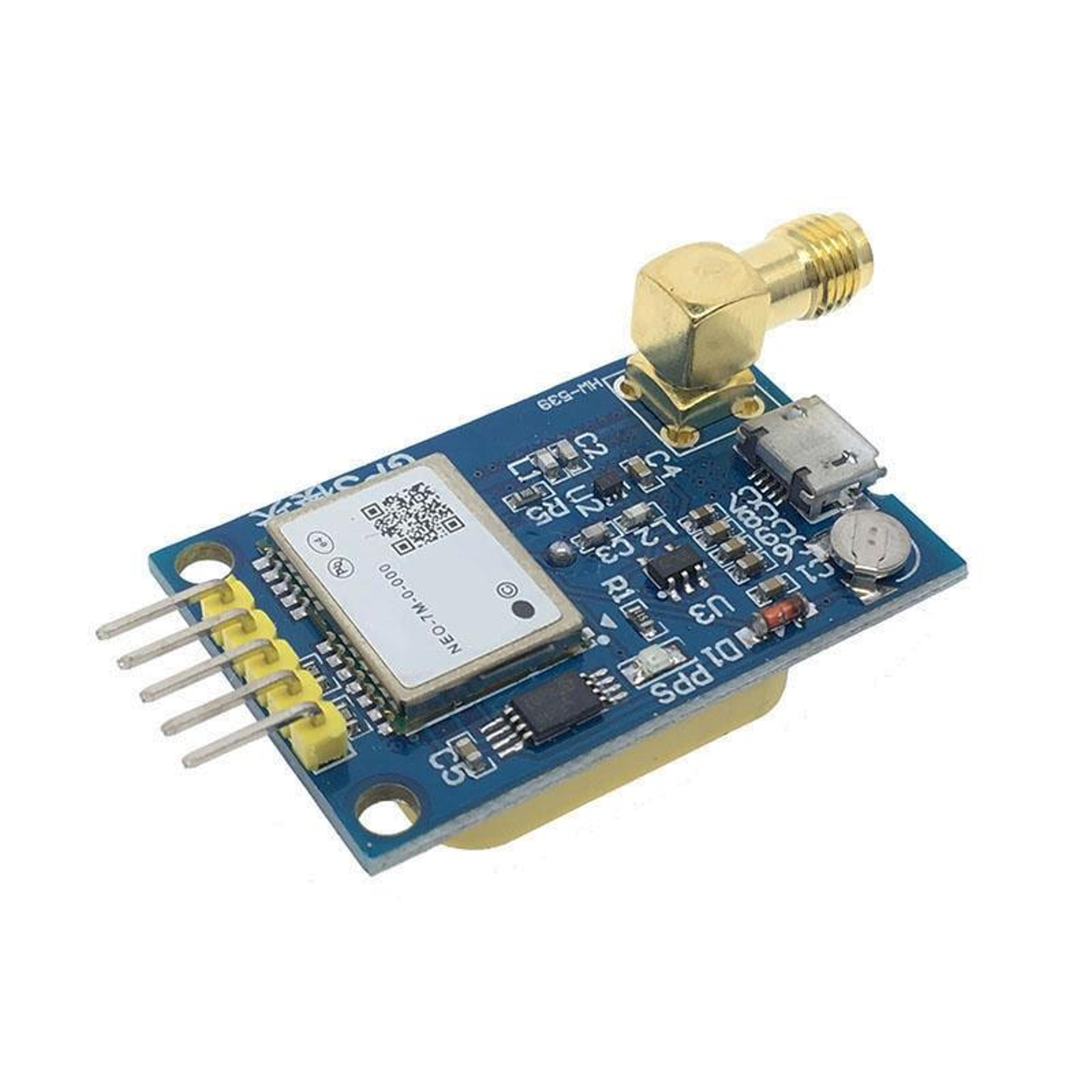 neo-7m gps positioning module for arduino & stm32 with sma antenna interface